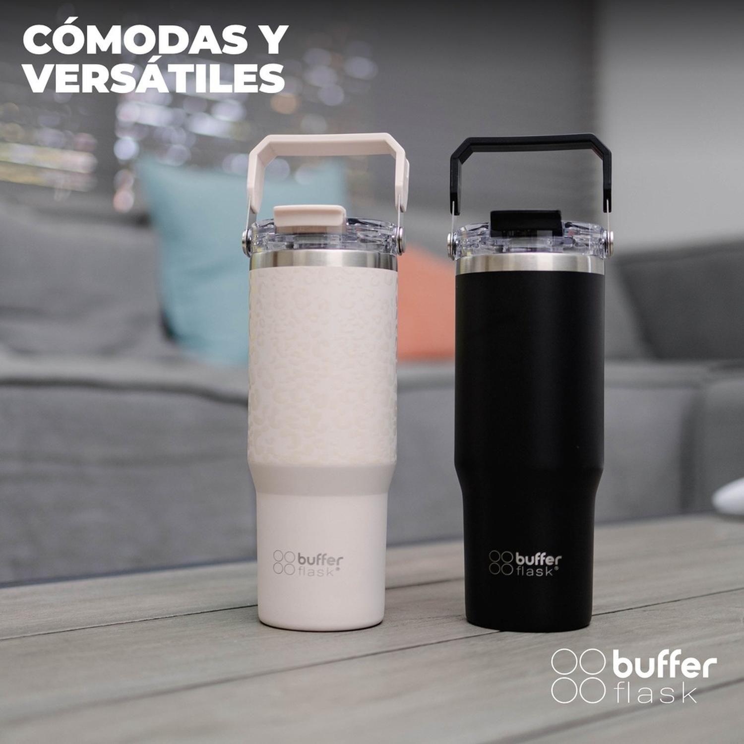 Vaso Termico Set x2 Mug Botella Agua Buffer Acero Inoxidable-2