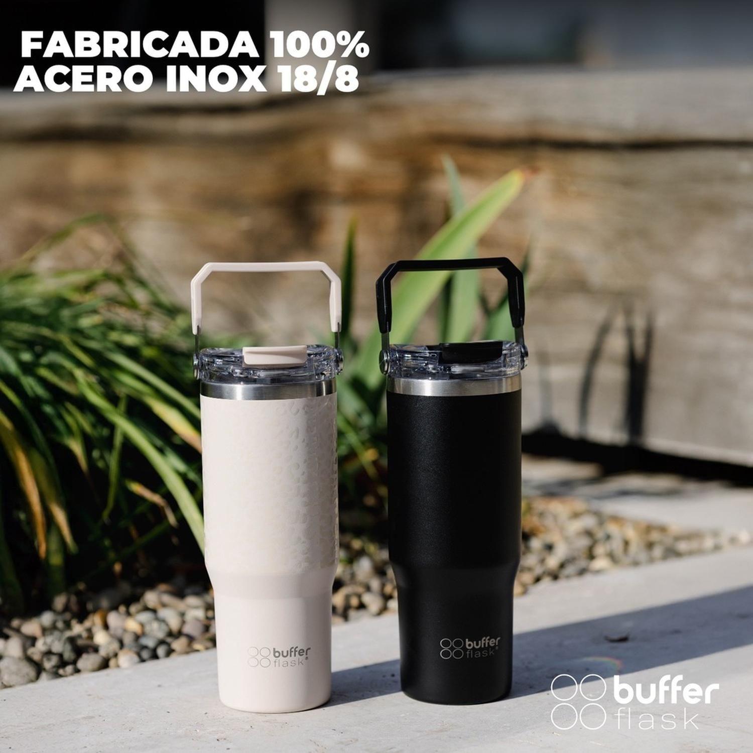 Vaso Termico Set x2 Mug Botella Agua Buffer Acero Inoxidable-3