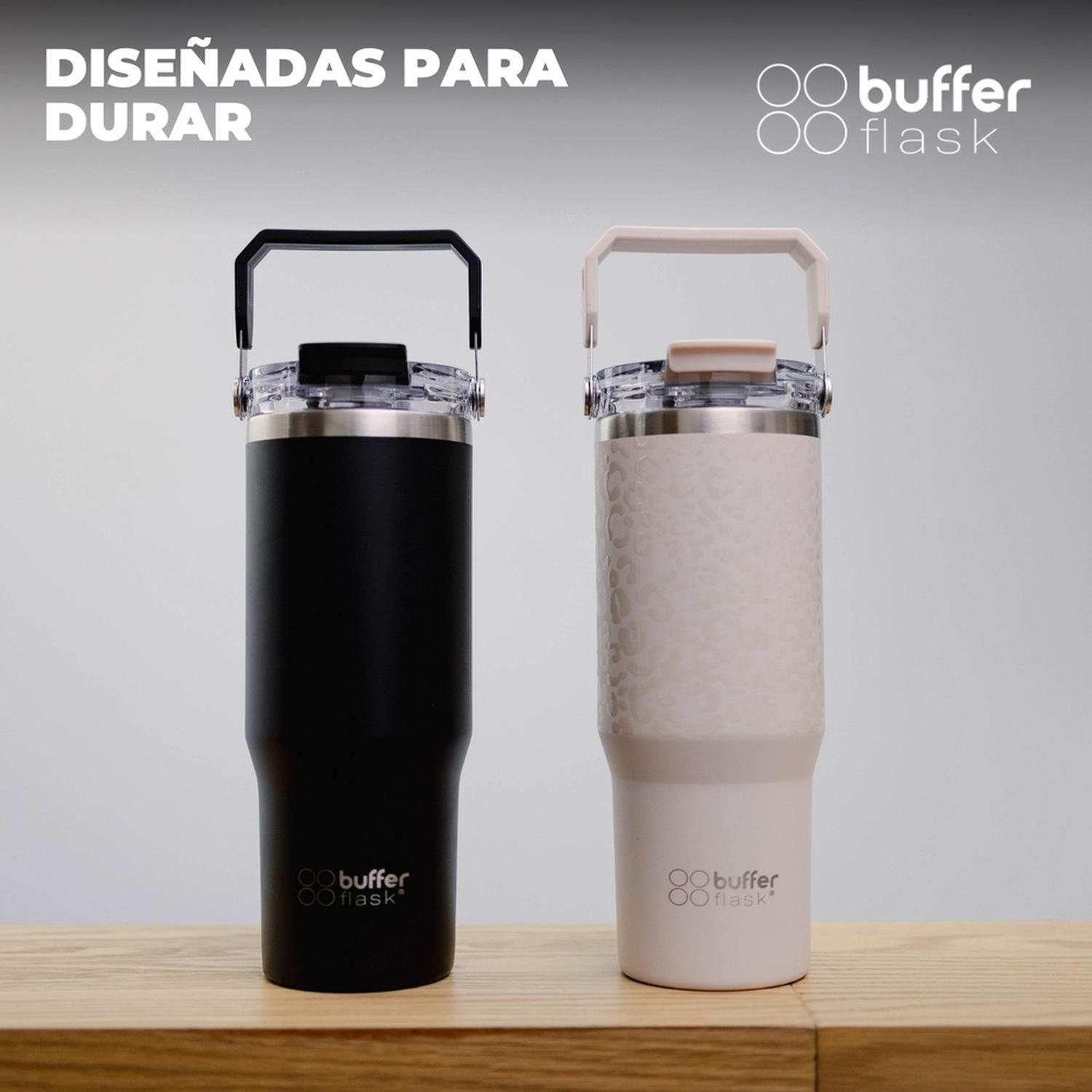 Vaso Termico Set x2 Mug Botella Agua Buffer Acero Inoxidable-5