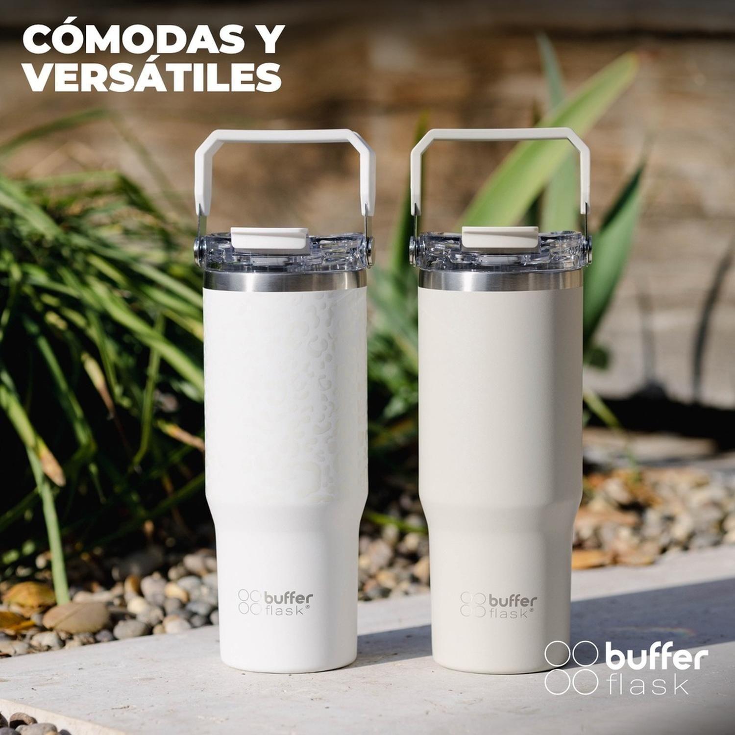 Vaso Termico Set x2 Mug Botella Agua Buffer Acero Inoxidable-3