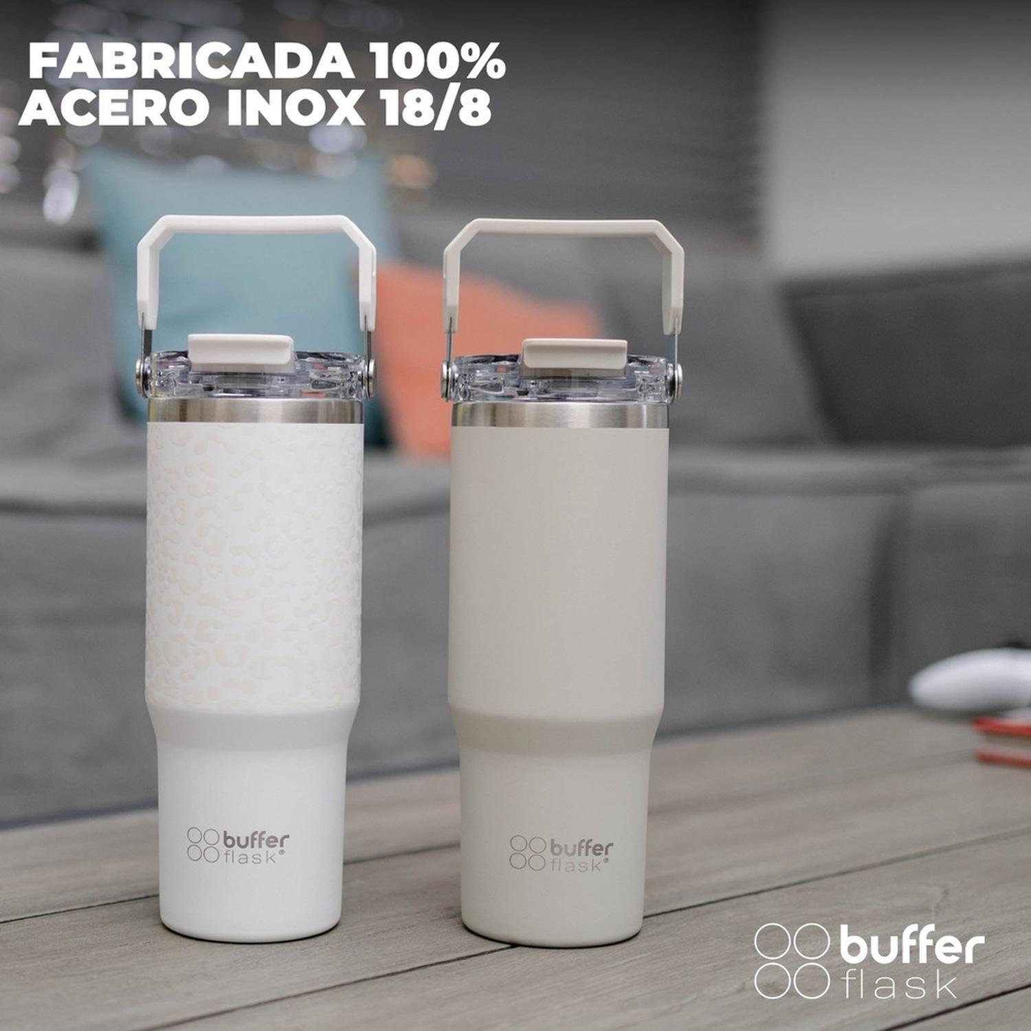 Vaso Termico Set x2 Mug Botella Agua Buffer Acero Inoxidable-4
