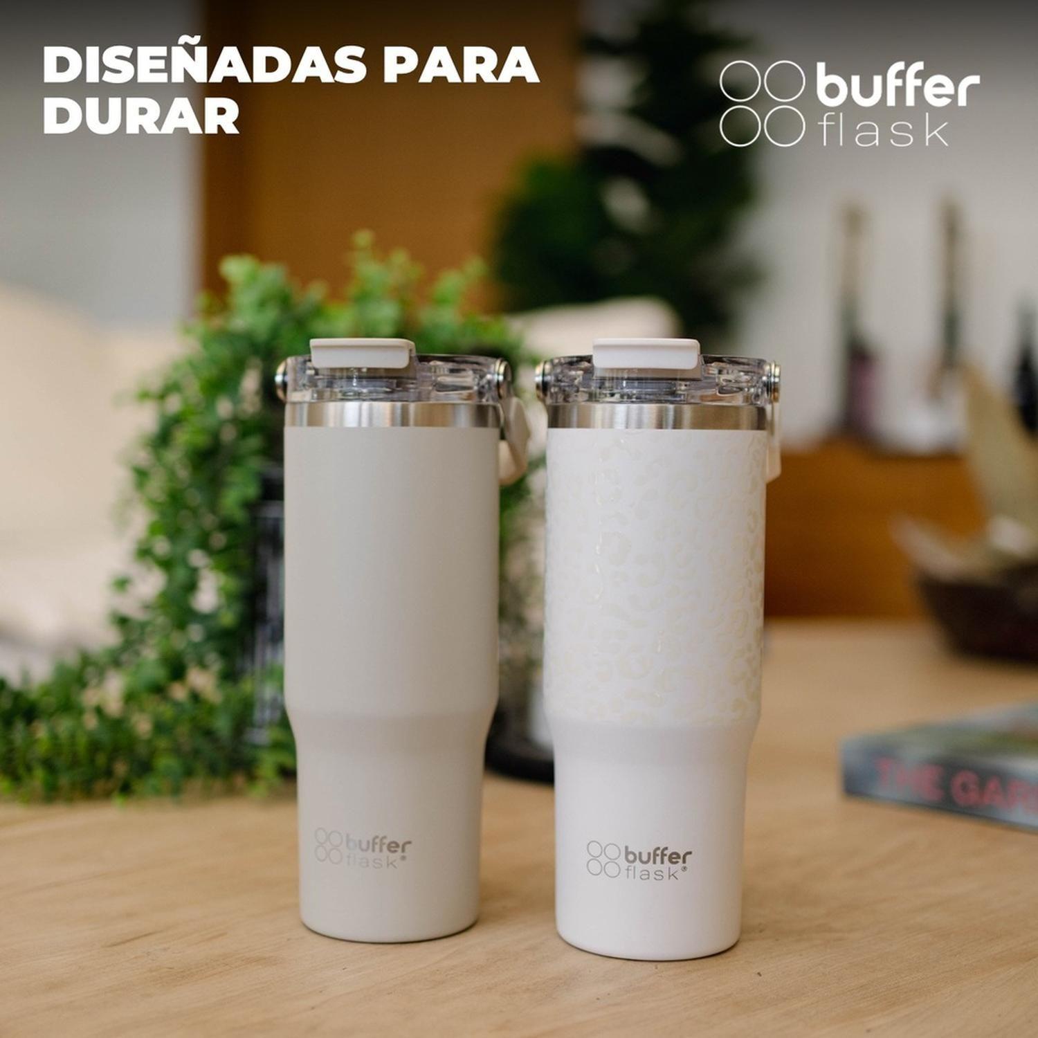 Vaso Termico Set x2 Mug Botella Agua Buffer Acero Inoxidable-6