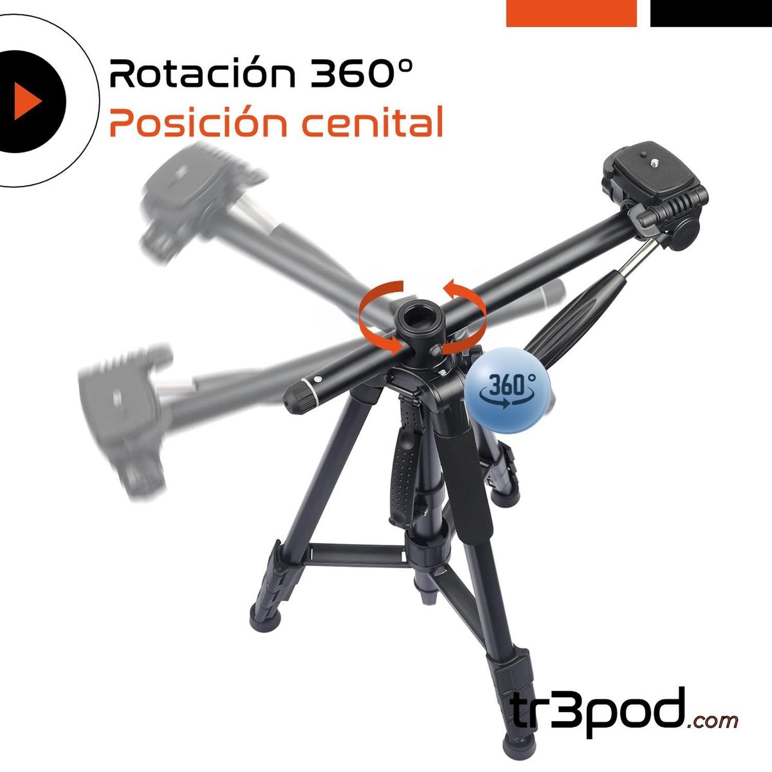 Tripode Camara Cenital Tr3pod Aluminio Profesional Plegable-2