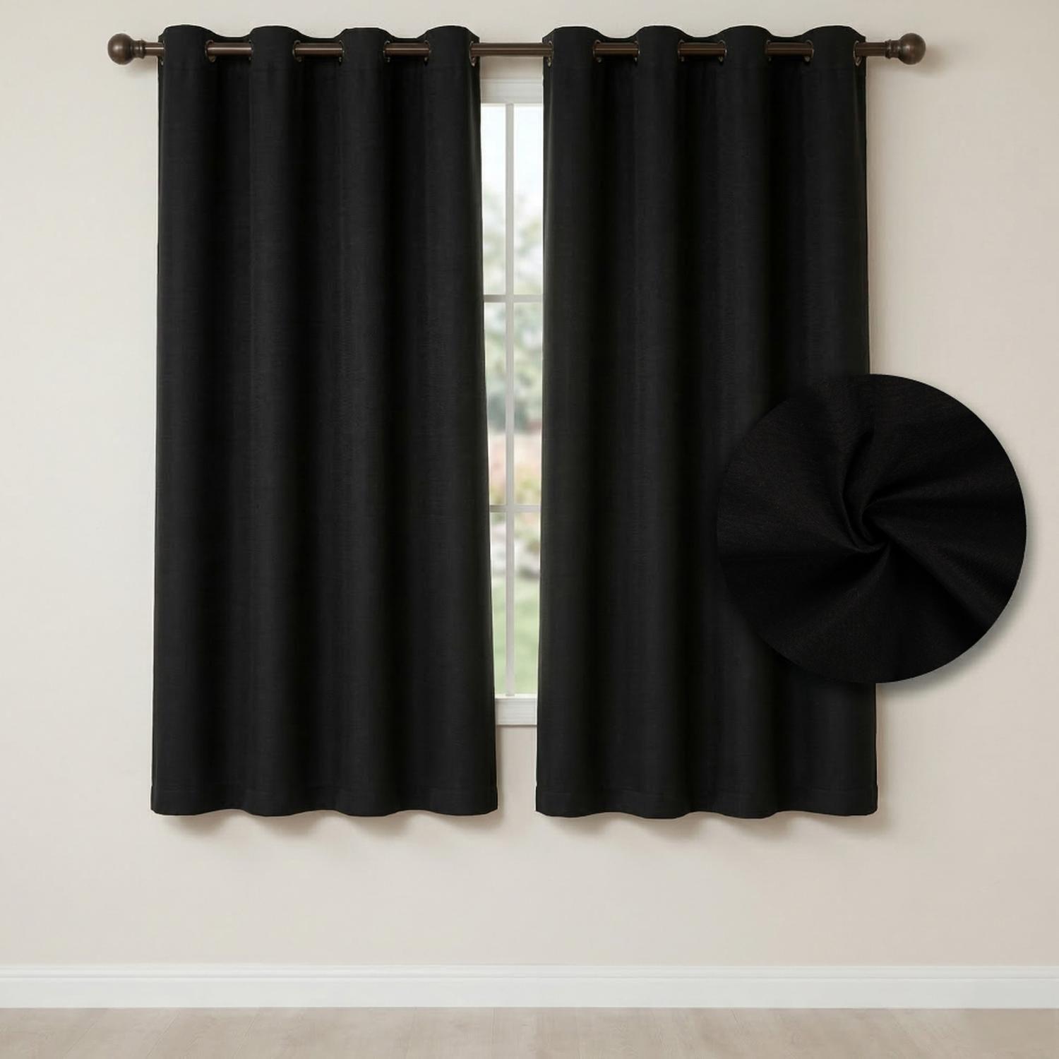 Cortina Blackout 100% Casatua Set 2 Paños 160x135cm Engomada-0