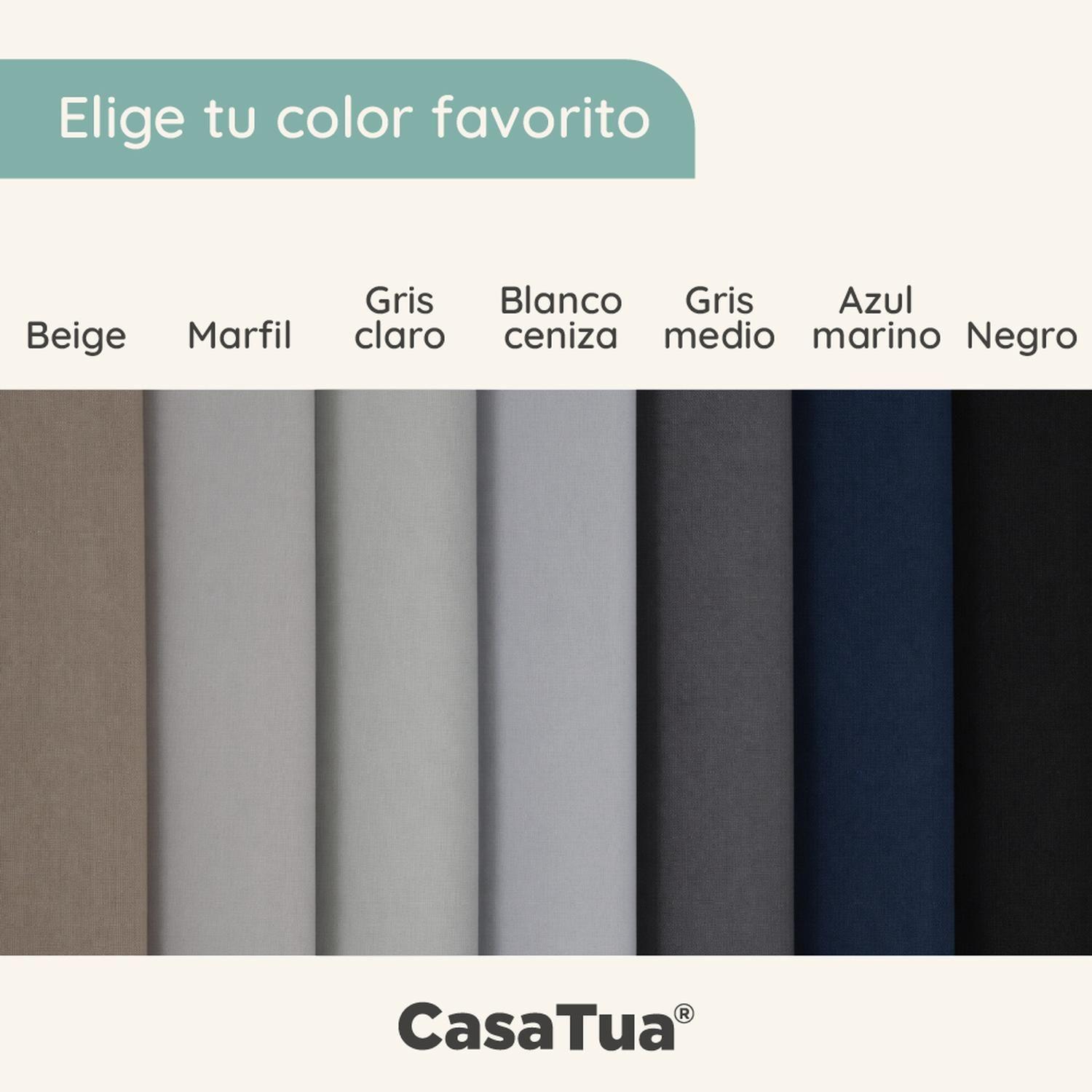 Cortina Blackout 100% Casatua Set 2 Paños 160x135cm Engomada-9