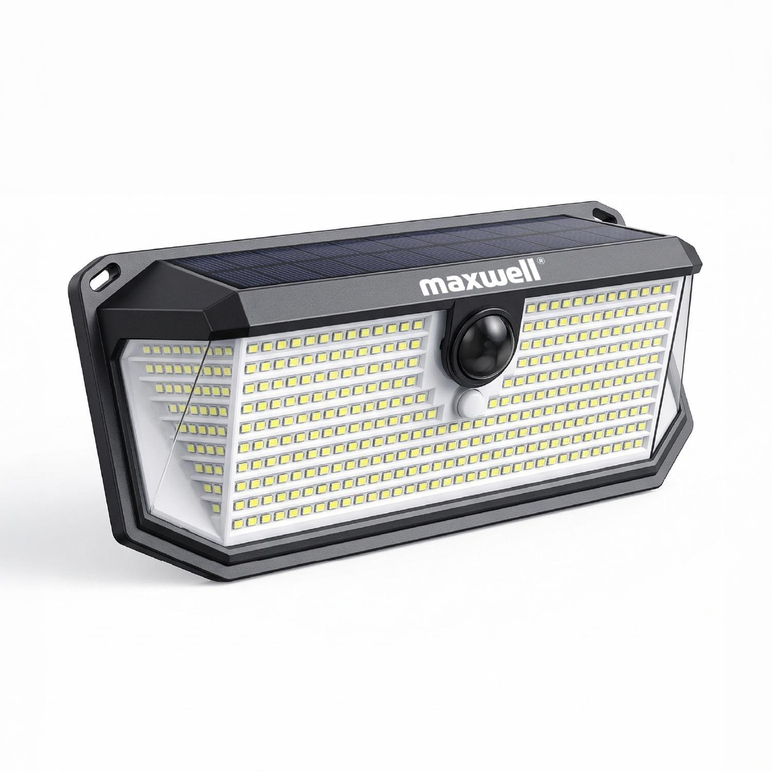 Foco Lampara Solar 388 LED Maxwell Exterior con Sensor L-0