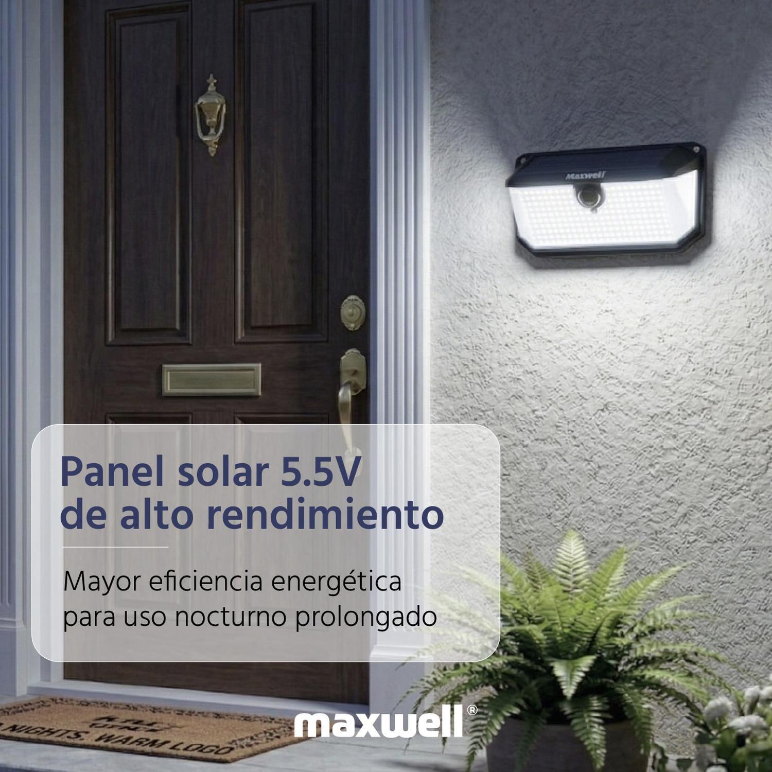 Foco Lampara Solar 388 LED Maxwell Exterior con Sensor L-5