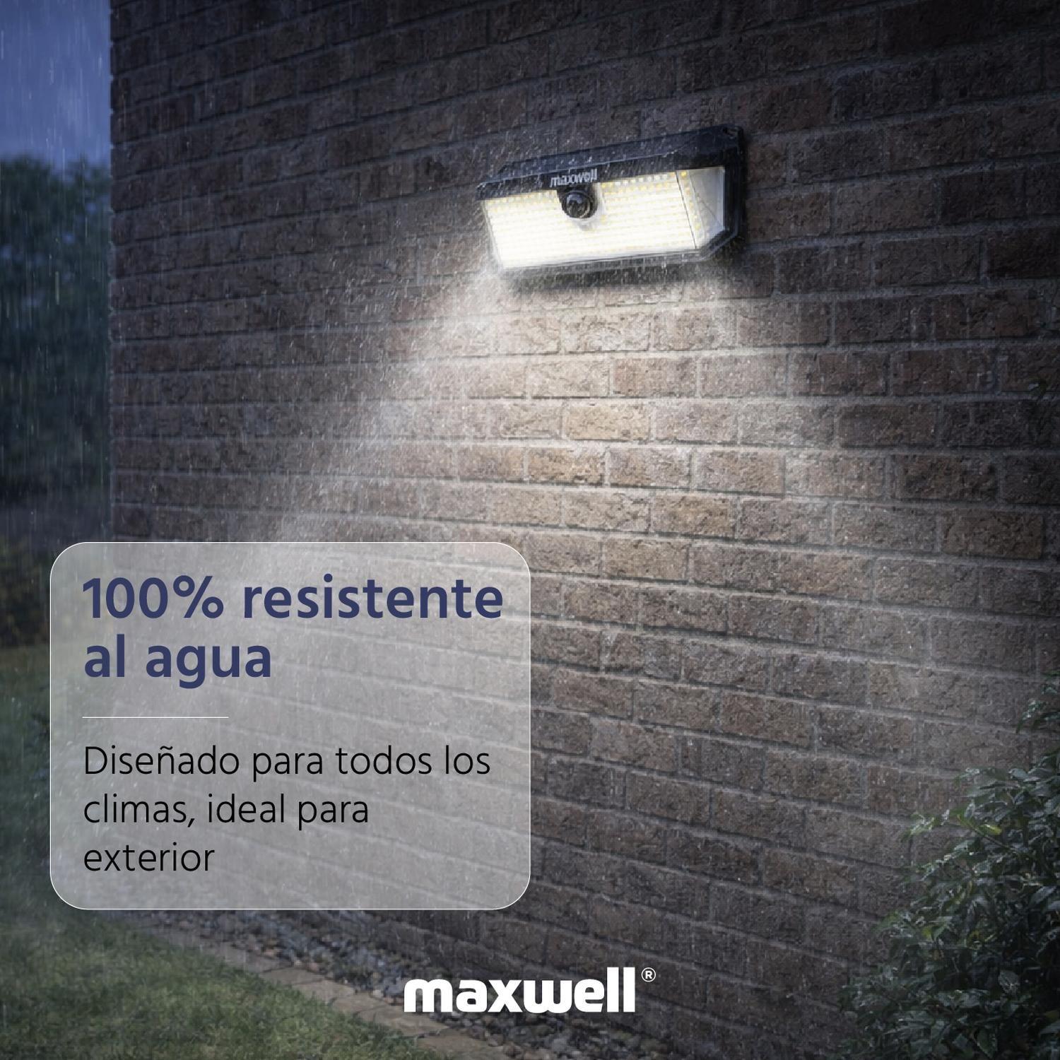 Foco Lampara Solar 388 LED Maxwell Exterior con Sensor L-6
