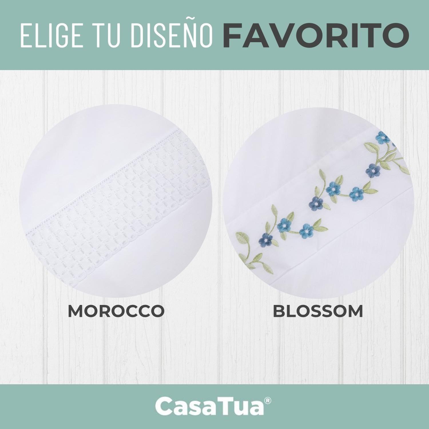 Sabanas Bordadas King Super King CasaTua +Fundas Almohada Super King-8