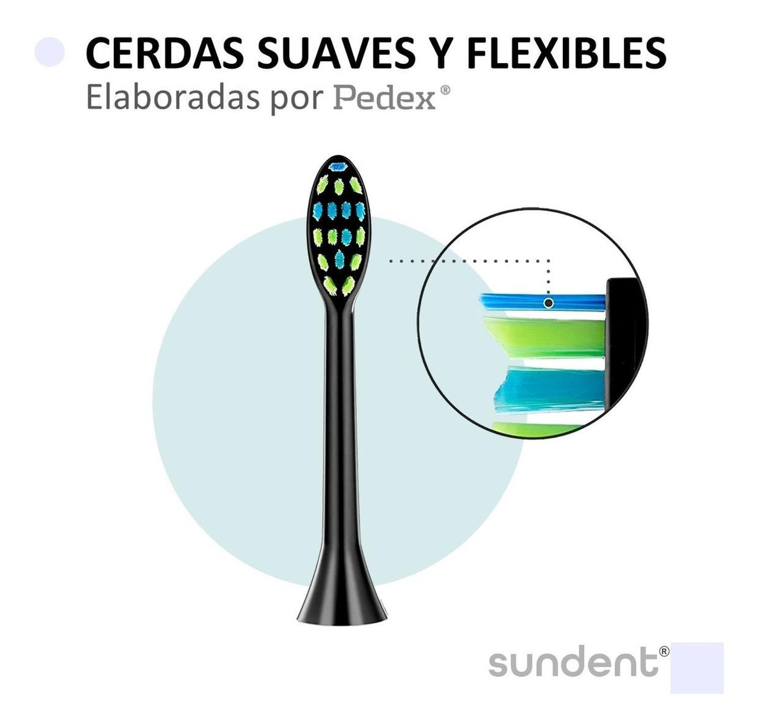 Cepillo Dientes Electrico Sundent Recargable+Repuesto-8