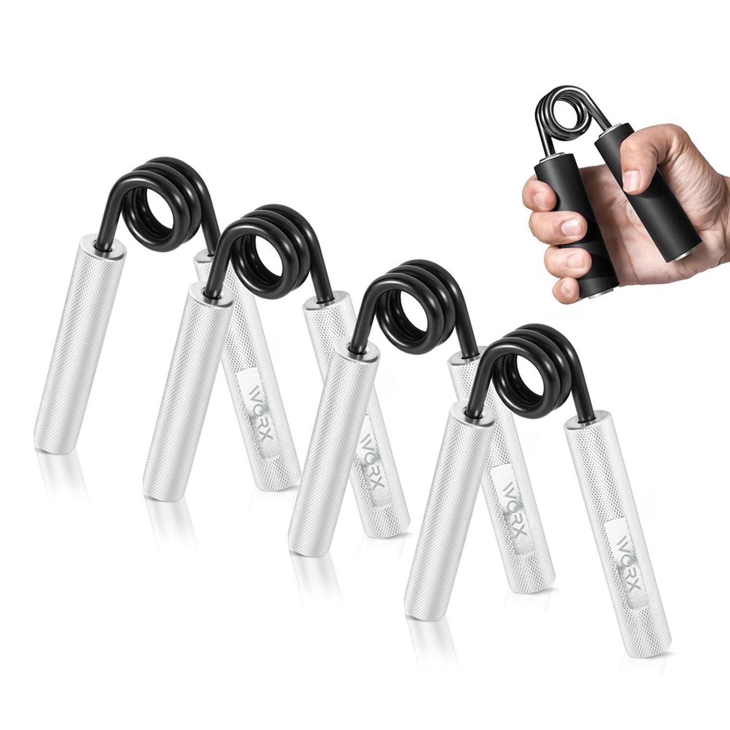 Hand Grip Set Ejercitadores de Manos Metalicos Worx Set de 4-0