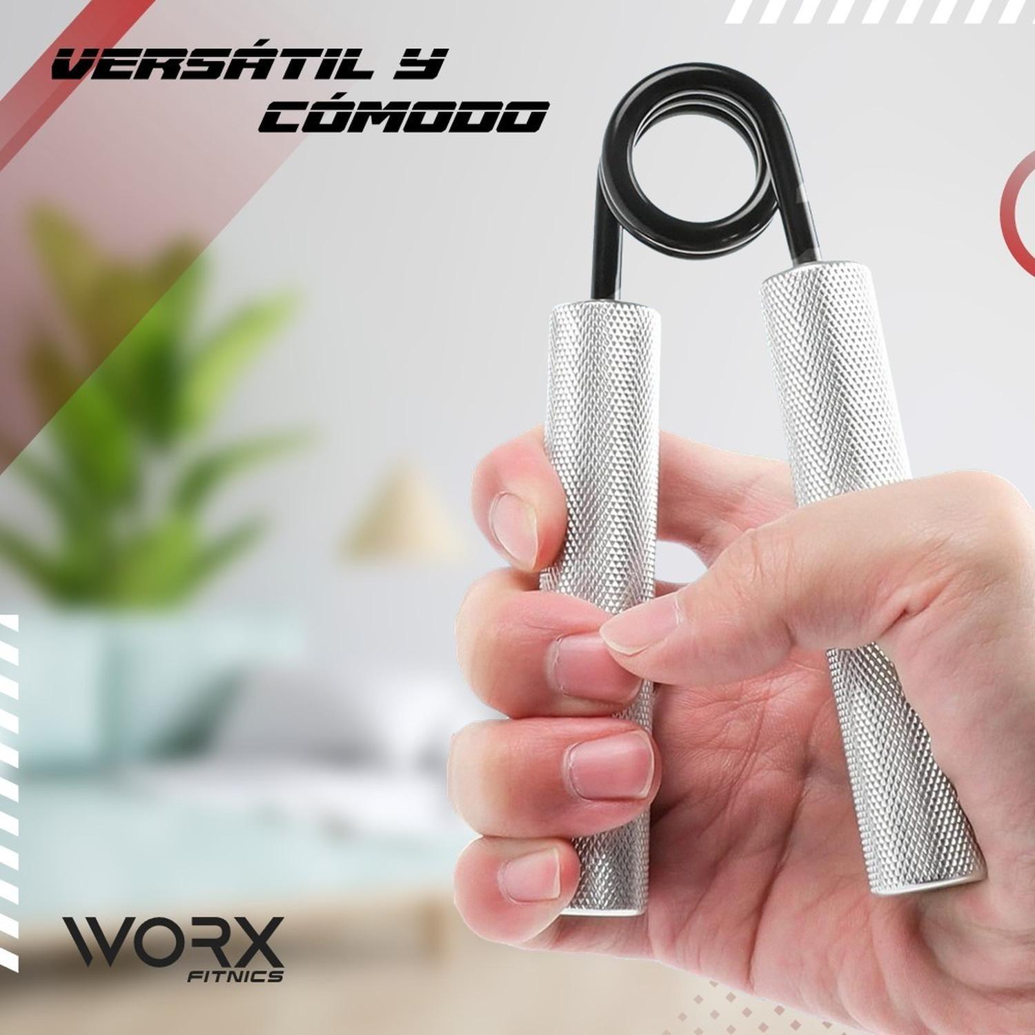 Hand Grip Set Ejercitadores de Manos Metalicos Worx Set de 4-3