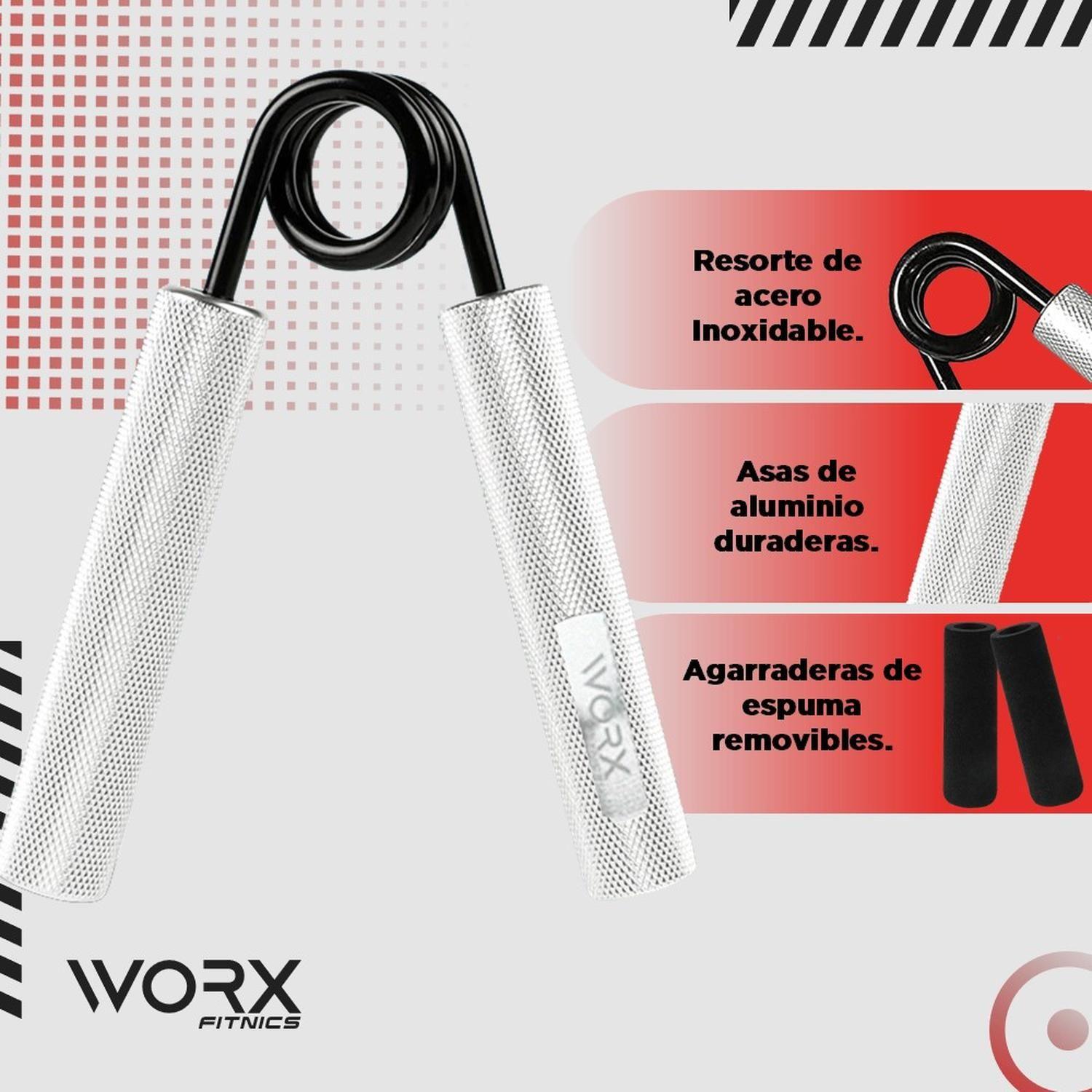 Hand Grip Set Ejercitadores de Manos Metalicos Worx Set de 4-4