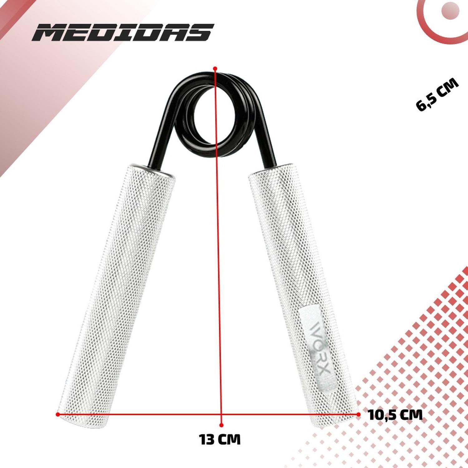 Hand Grip Set Ejercitadores de Manos Metalicos Worx Set de 4-6