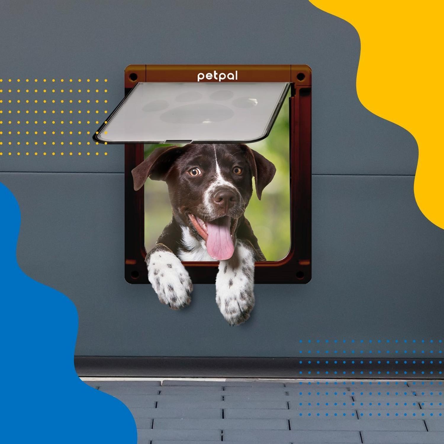 Puerta Abatible Para Perro Gato Mascota Petpal Extra Grande-5