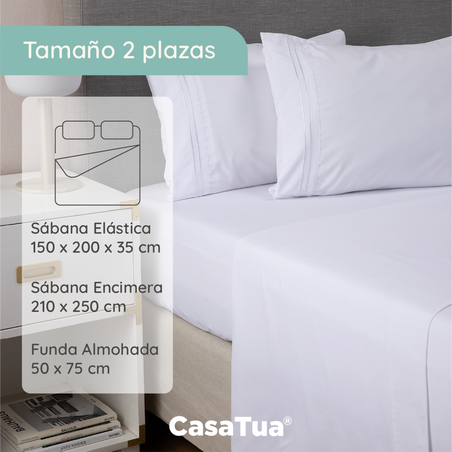 Sabanas 1800 Hotel Ultra Suave Funda Bordada-2