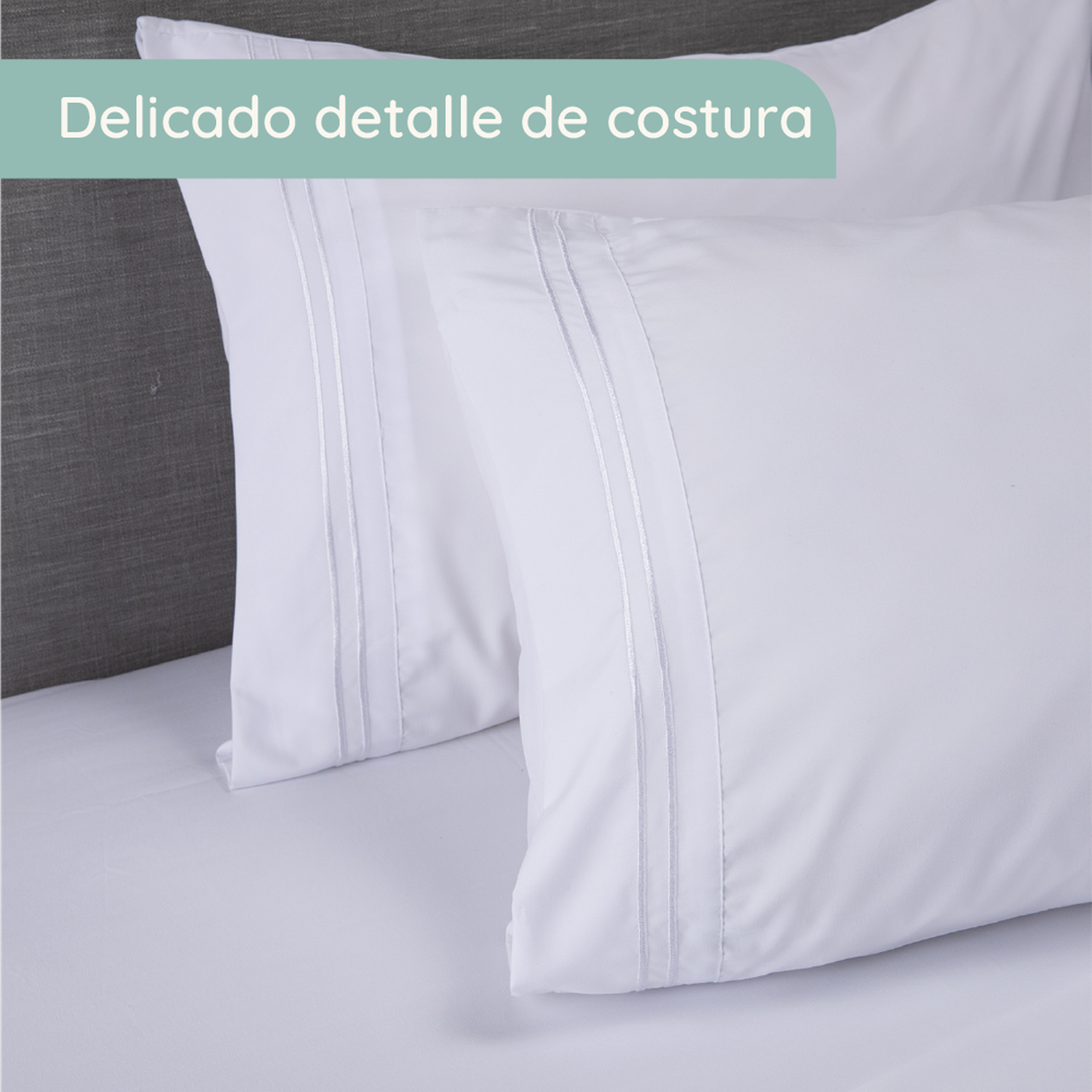 Sabanas 1800 Hotel Ultra Suave Funda Bordada-5