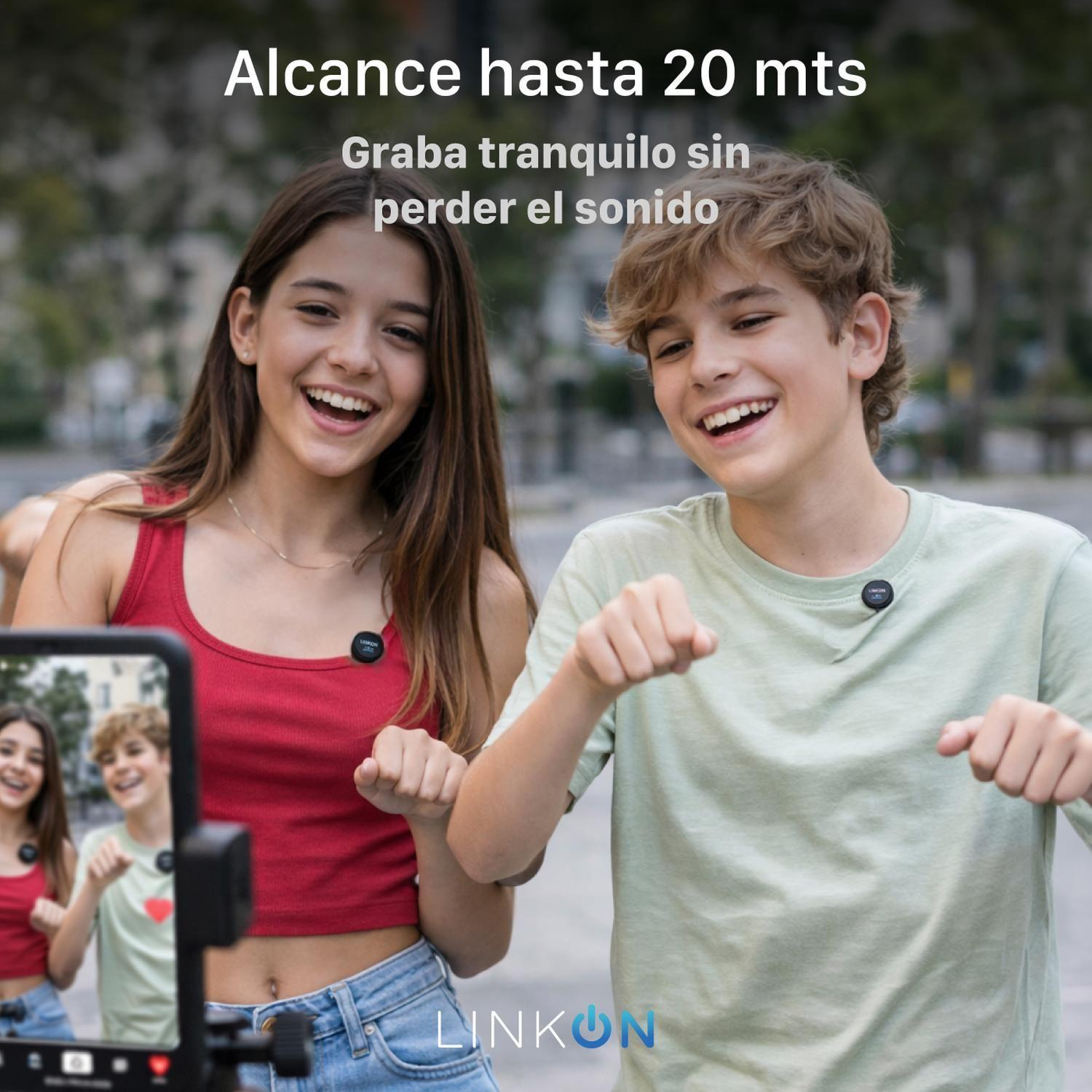 Microfono Inalambrico para Celular Linkon Solapa Lavalier x2-5