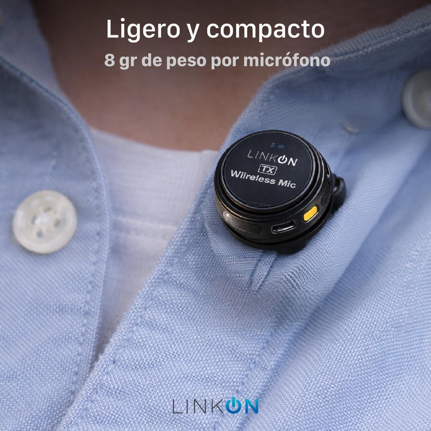 Microfono Inalambrico para Celular Linkon Solapa Lavalier x2-8