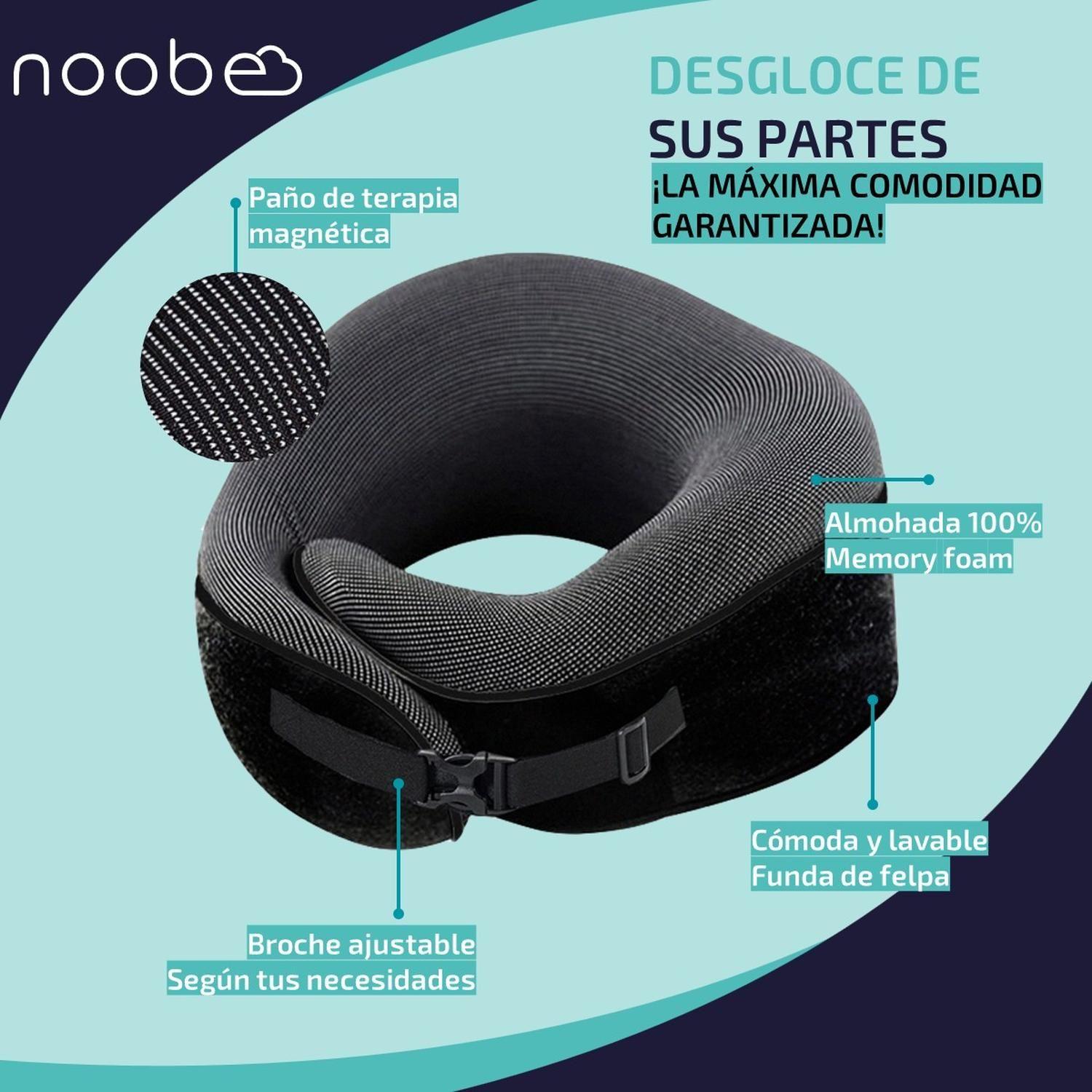 Almohada Cojin Cuello para Viaje Noobe Cervical + Accesorios-1