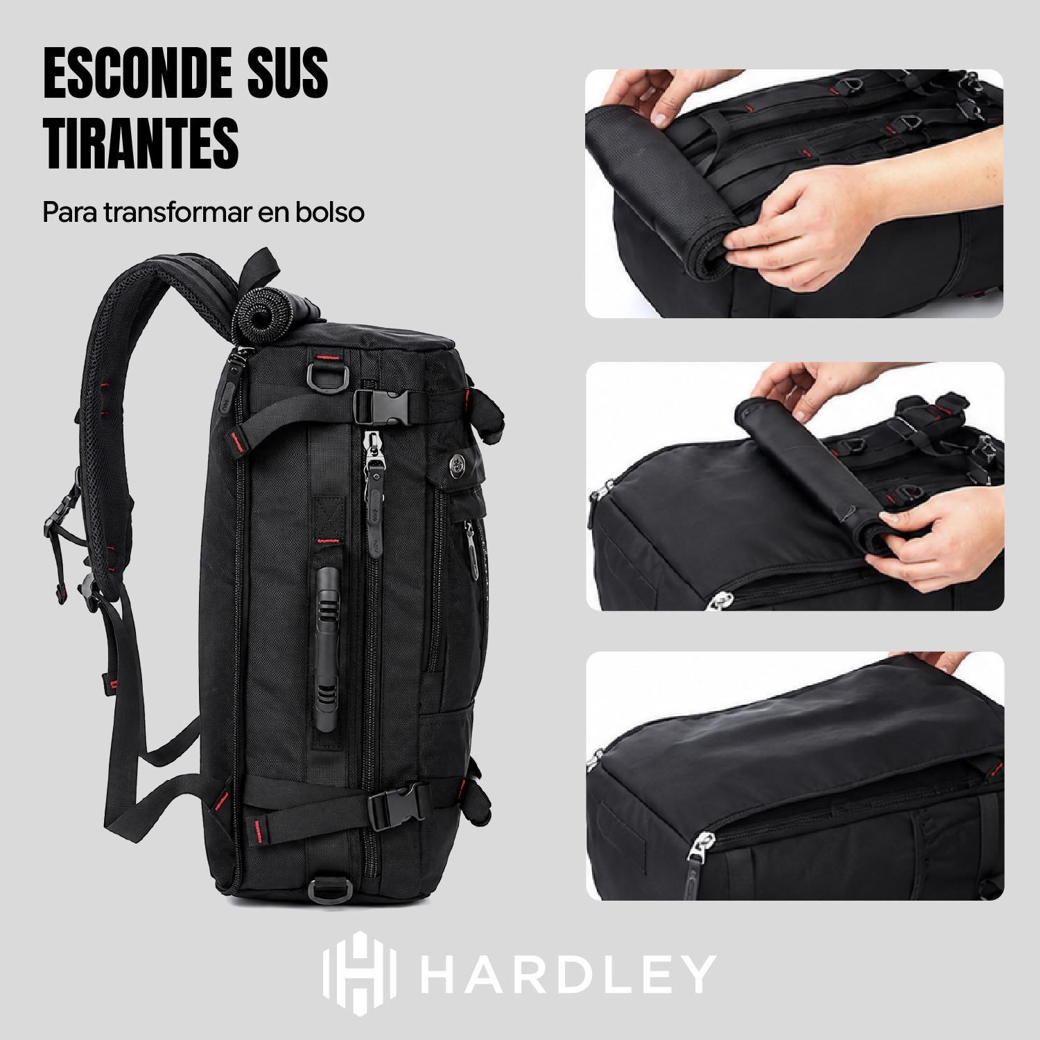 Mochila Bolso Viaje Hardley 40L Multiuso Notebook Avion-4