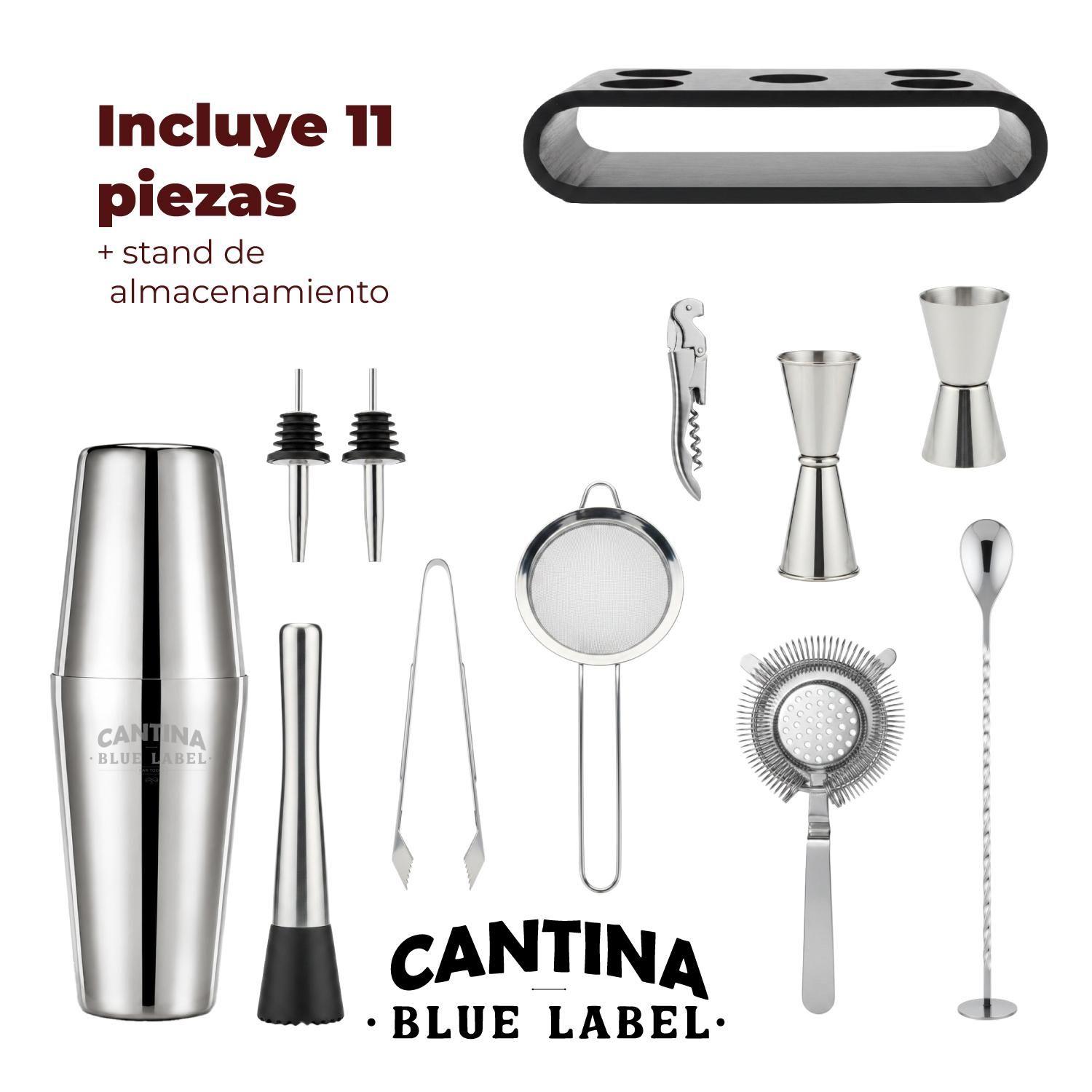 Coctelera Set Bartender Cantina Profesional Acero Inoxidable-2