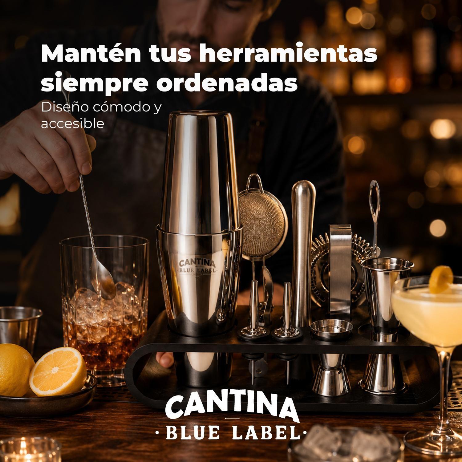 Coctelera Set Bartender Cantina Profesional Acero Inoxidable-7