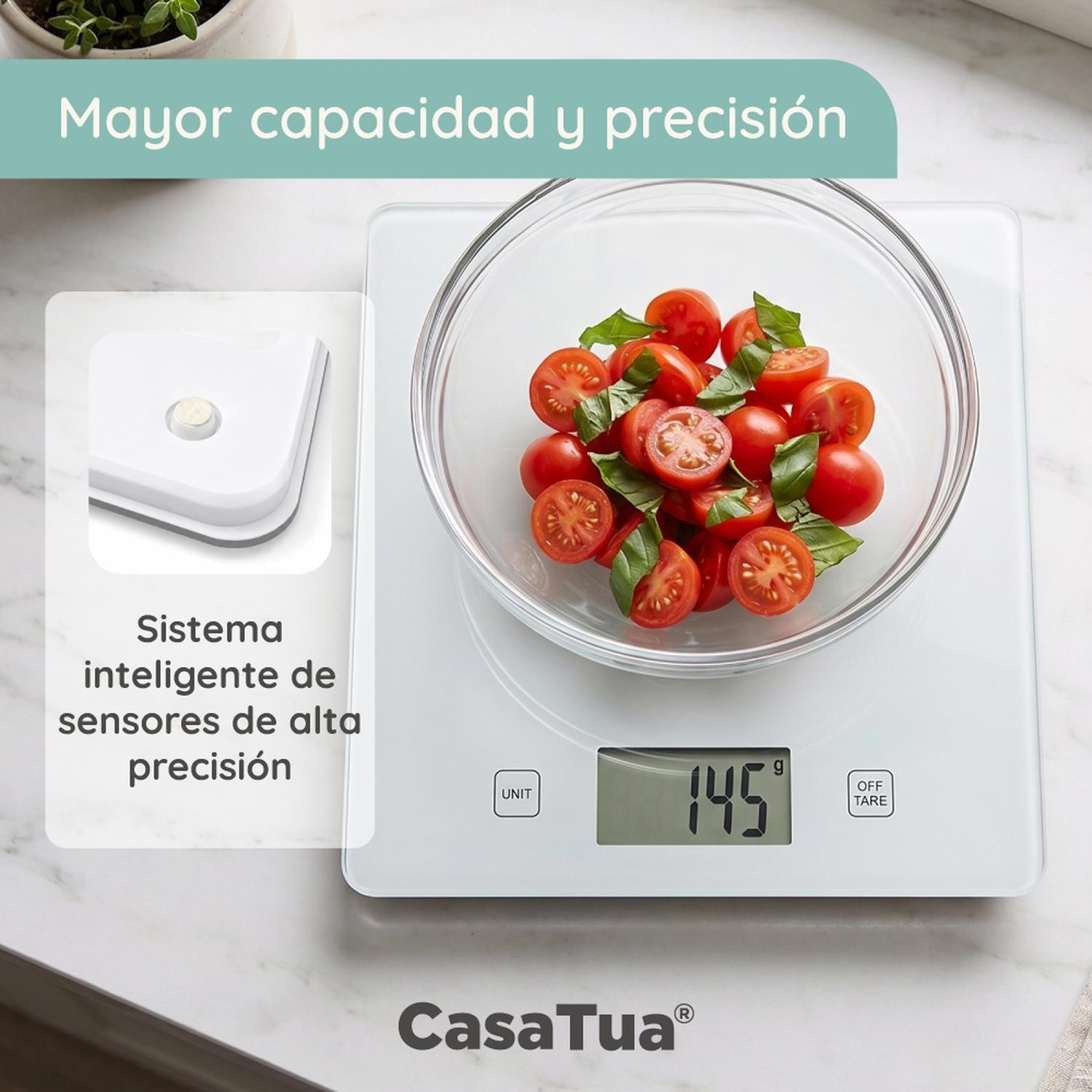 Pesa Digital Cocina CasaTua Balanza Alimentos hasta 5 Kilos-6