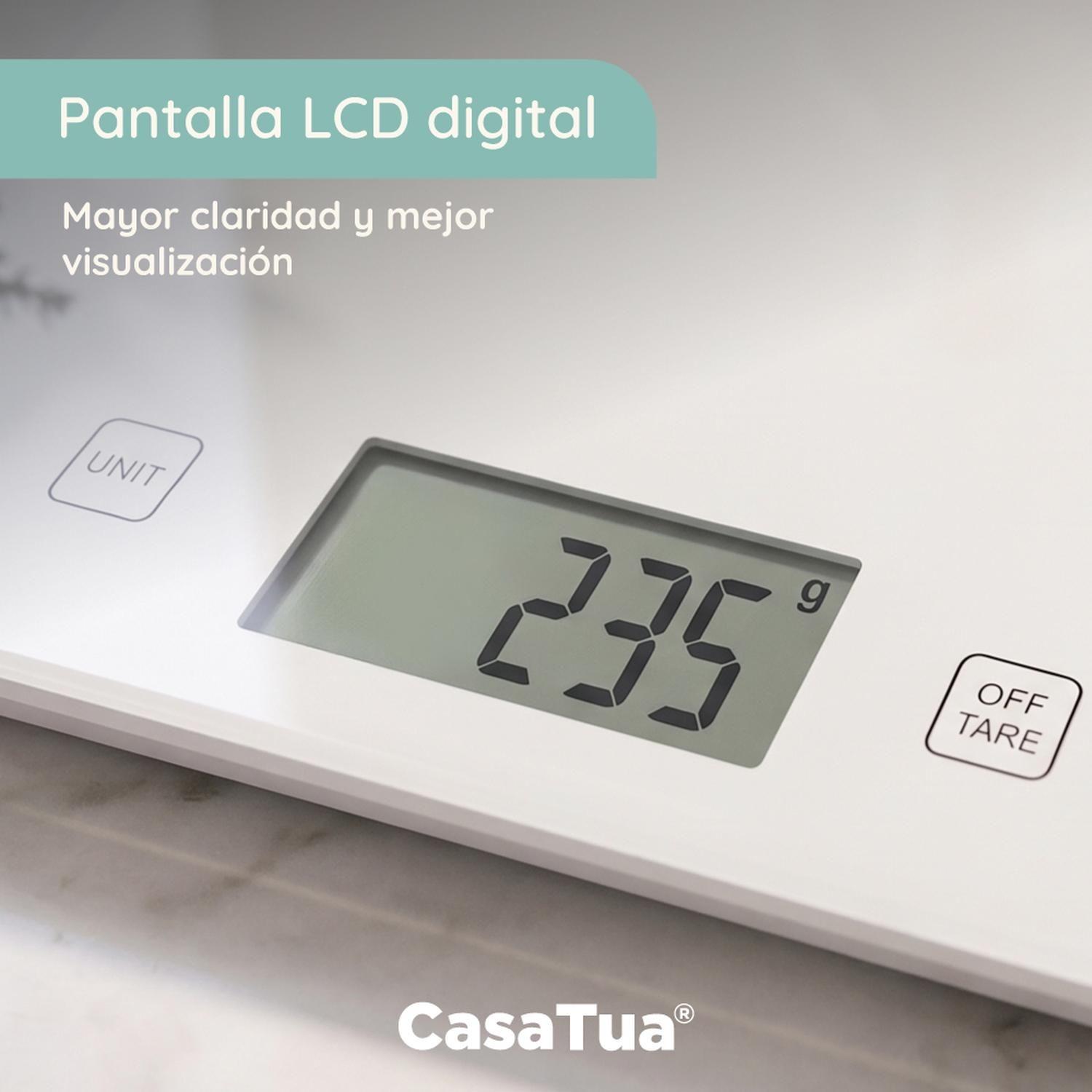 Pesa Digital Cocina CasaTua Balanza Alimentos hasta 5 Kilos-7