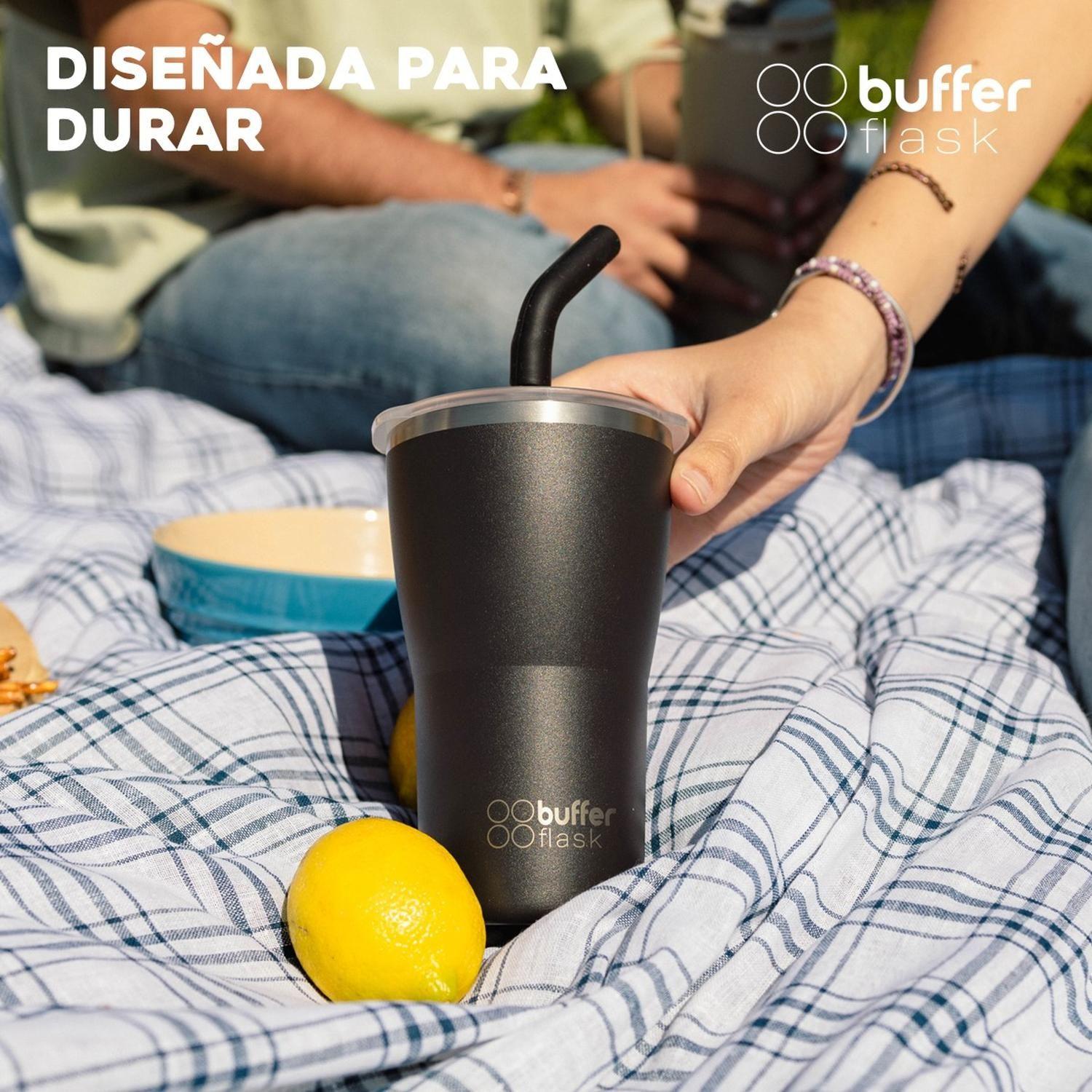 Vaso Termico Café 420ml Buffer Inox+Tapa-5