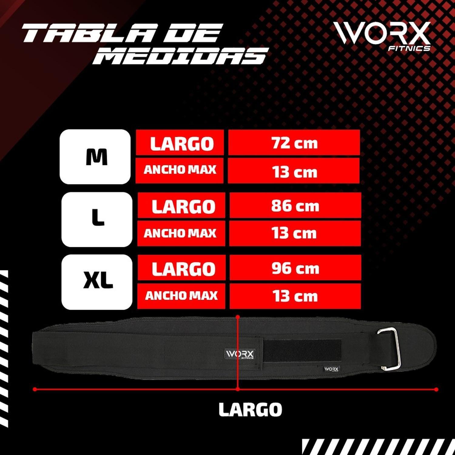 Cinturon Levantamiento Pesas Worx Gym Gimnasio Crossfit-6