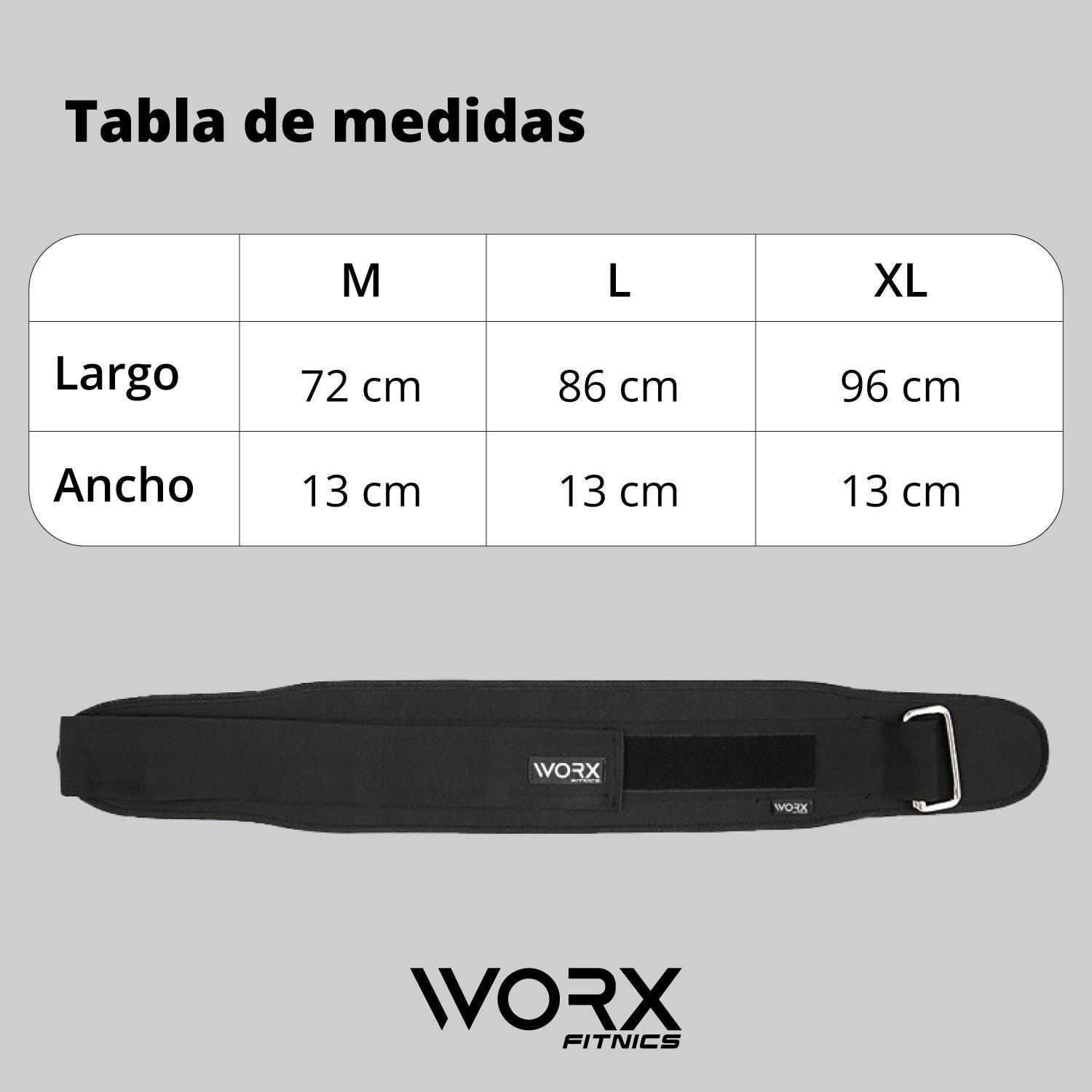 Cinturon Levantamiento Pesas Worx Gym Gimnasio Crossfit-5