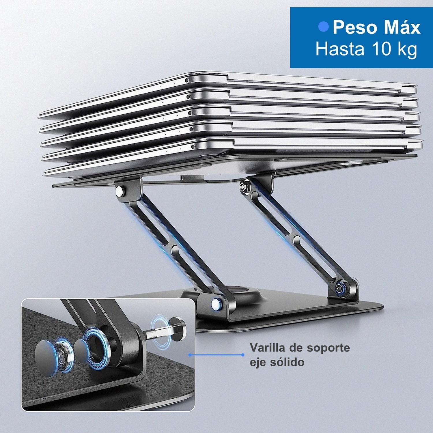 Soporte Notebook Base Aluminio Giro 360 Linkon-7
