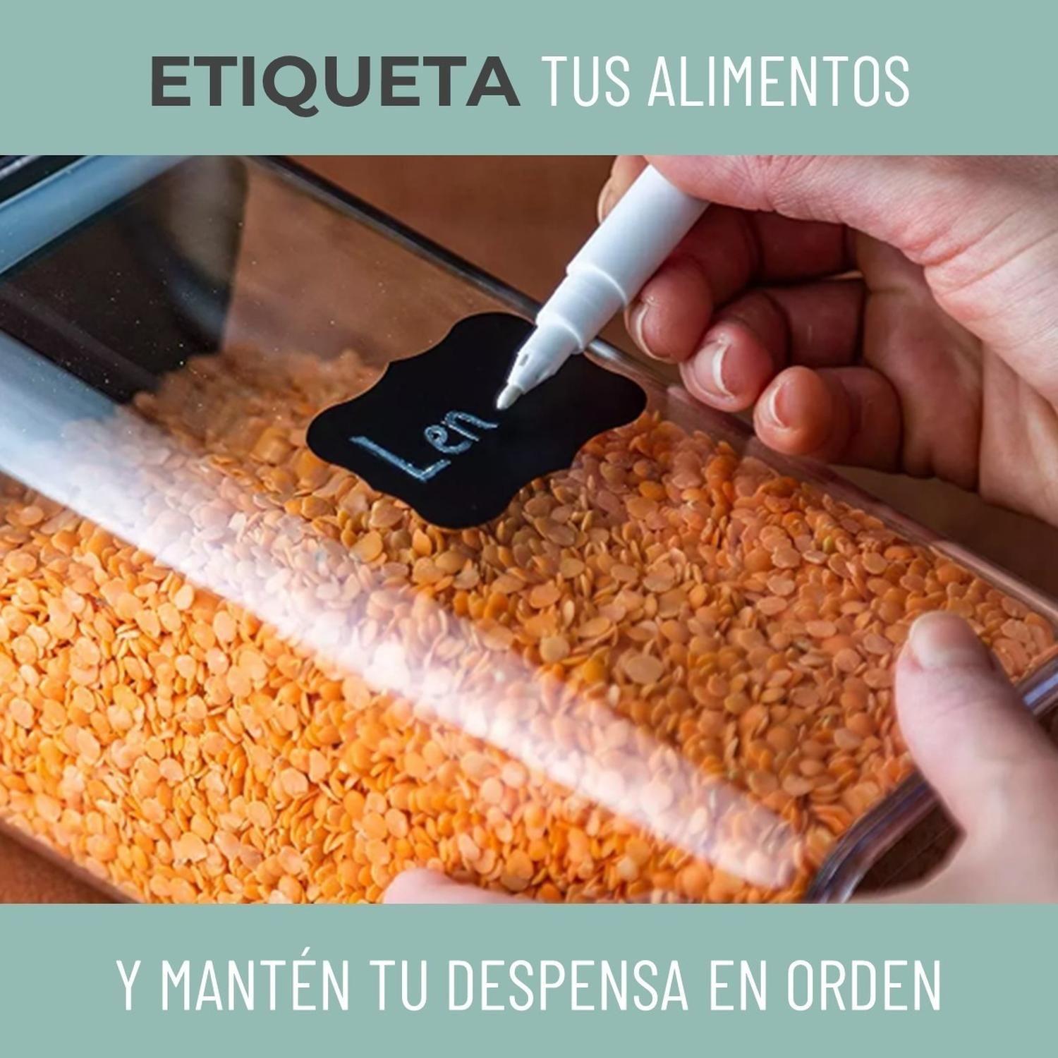 Contenedores Alimento Hermeticos Set 5 Apilable Cierre Facil-4