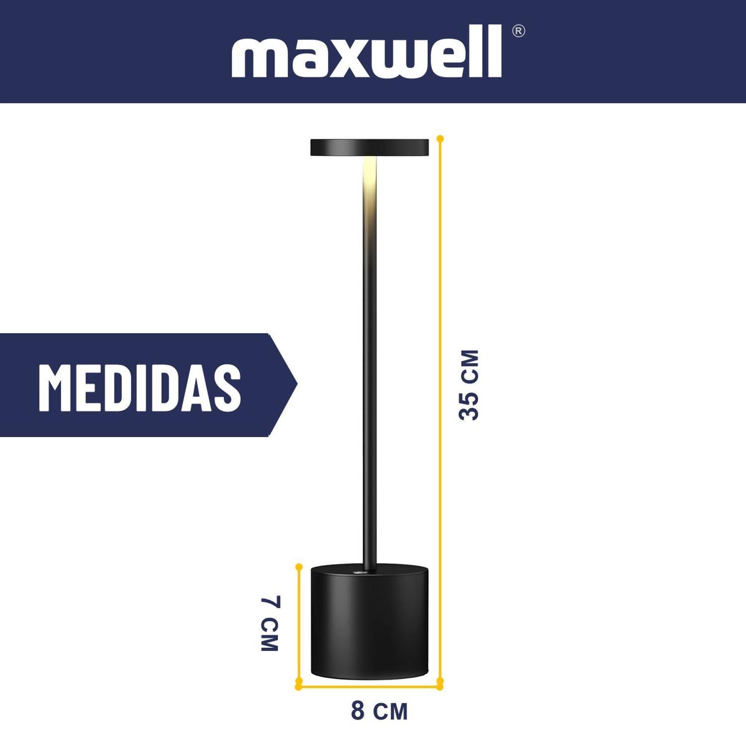 Lampara Led Velador Mesa Escritorio Maxwell Minimalista-6