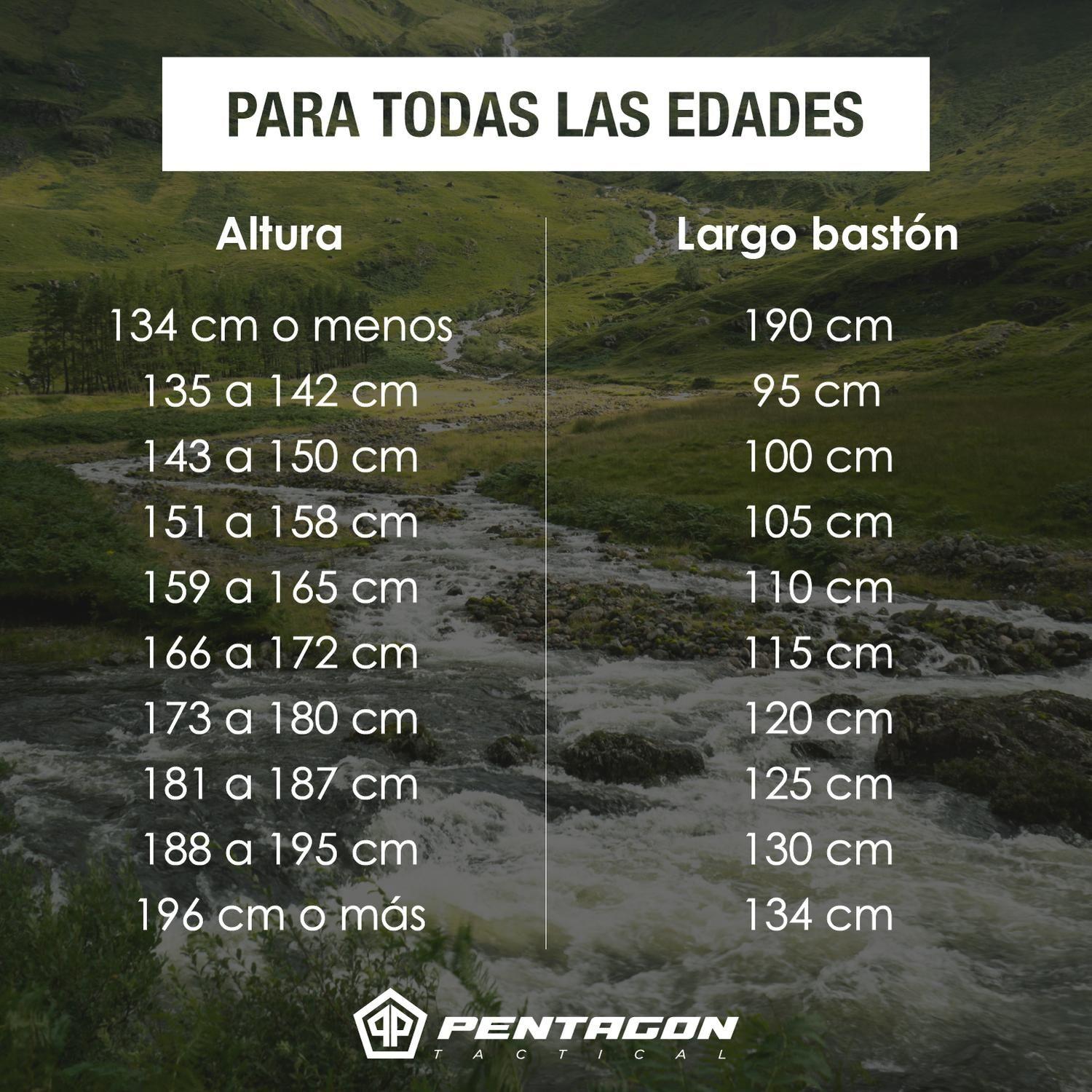 Bastones Trekking Ajustable Aluminio Pentagon Profesional x2-7