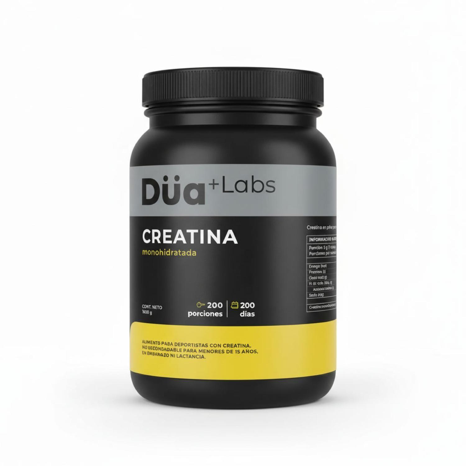 Creatina Monohidratada Düa Labs 1Kg 200 Porciones Sin Sabor-0