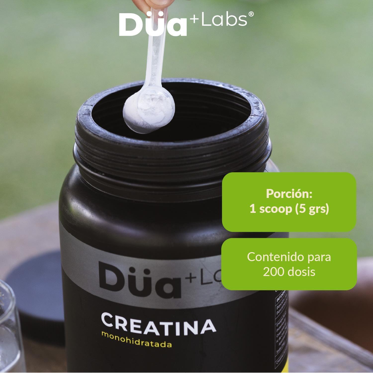 Creatina Monohidratada Düa Labs 1Kg 200 Porciones Sin Sabor-3