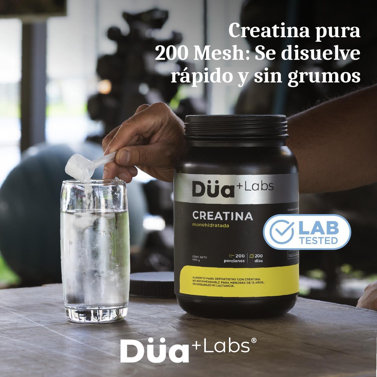 Creatina Monohidratada Düa Labs 1Kg 200 Porciones Sin Sabor-8