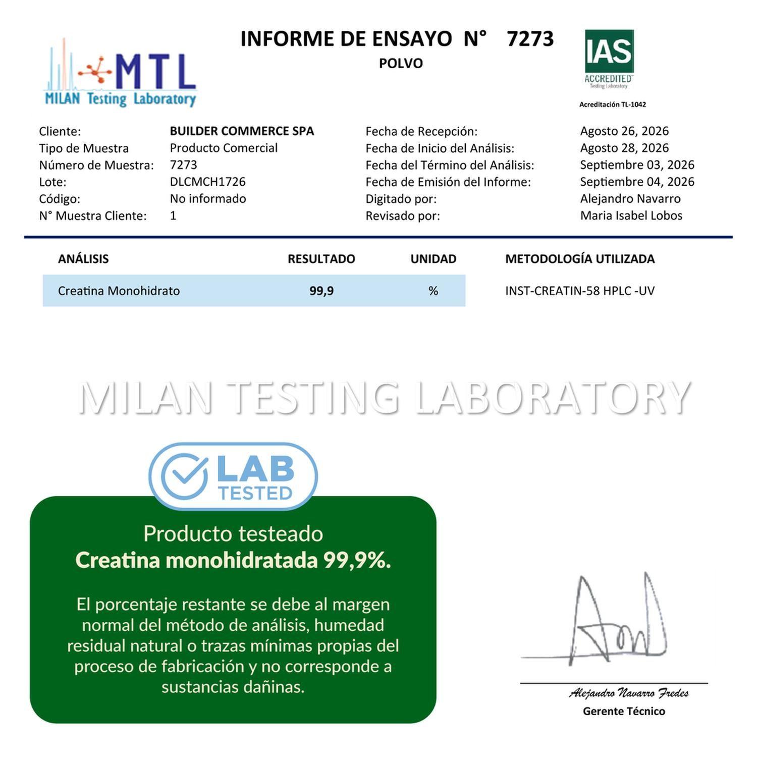 Creatina Monohidratada Düa Labs 1Kg 200 Porciones Sin Sabor-2