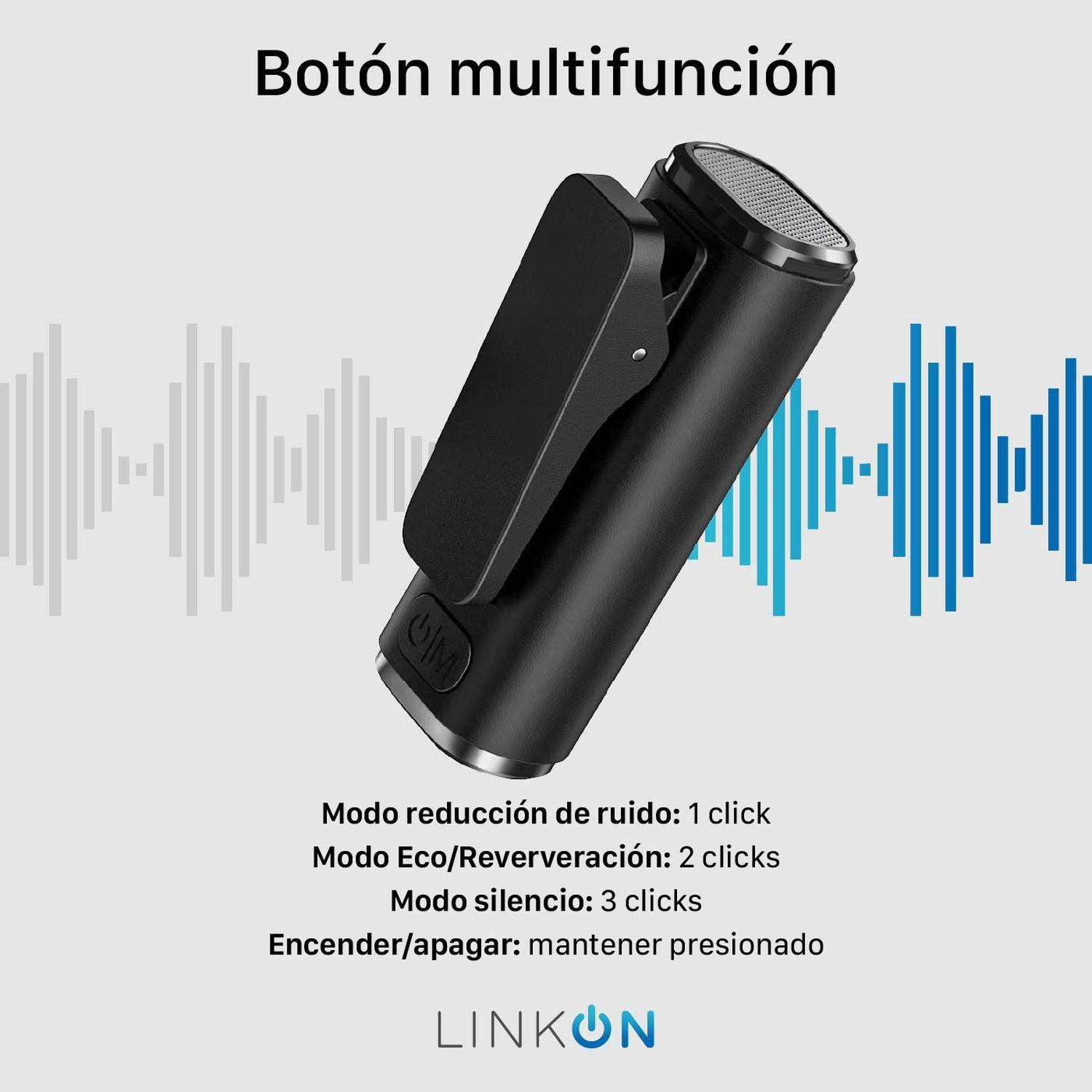 Microfono Inalambrico Solapa Lavalier Linkon con Windshield-3