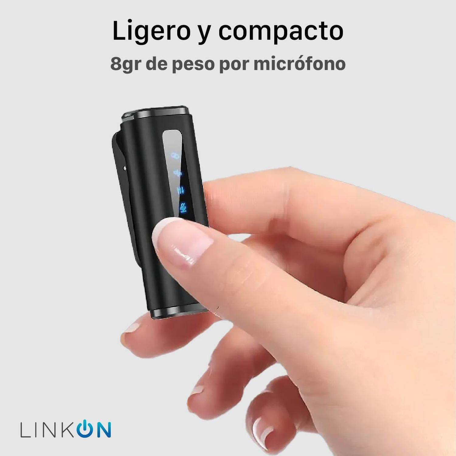 Microfono Inalambrico Solapa Lavalier Linkon con Windshield-8
