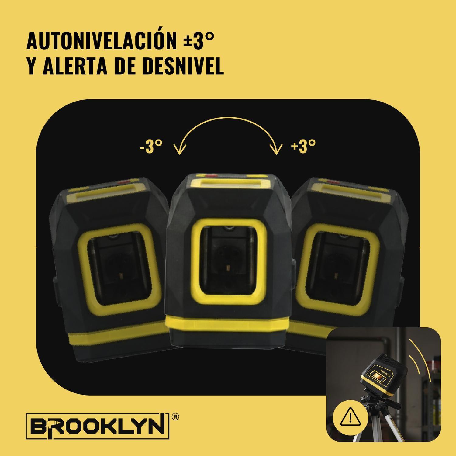 Nivel Laser Autonivelante Verde Herramientas Brooklyn 40 Mts-7