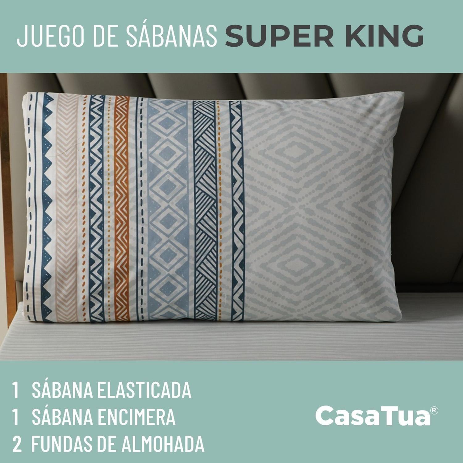 Juego Sabanas Ultra Suave Casatua Súper KingDiseño 3-3