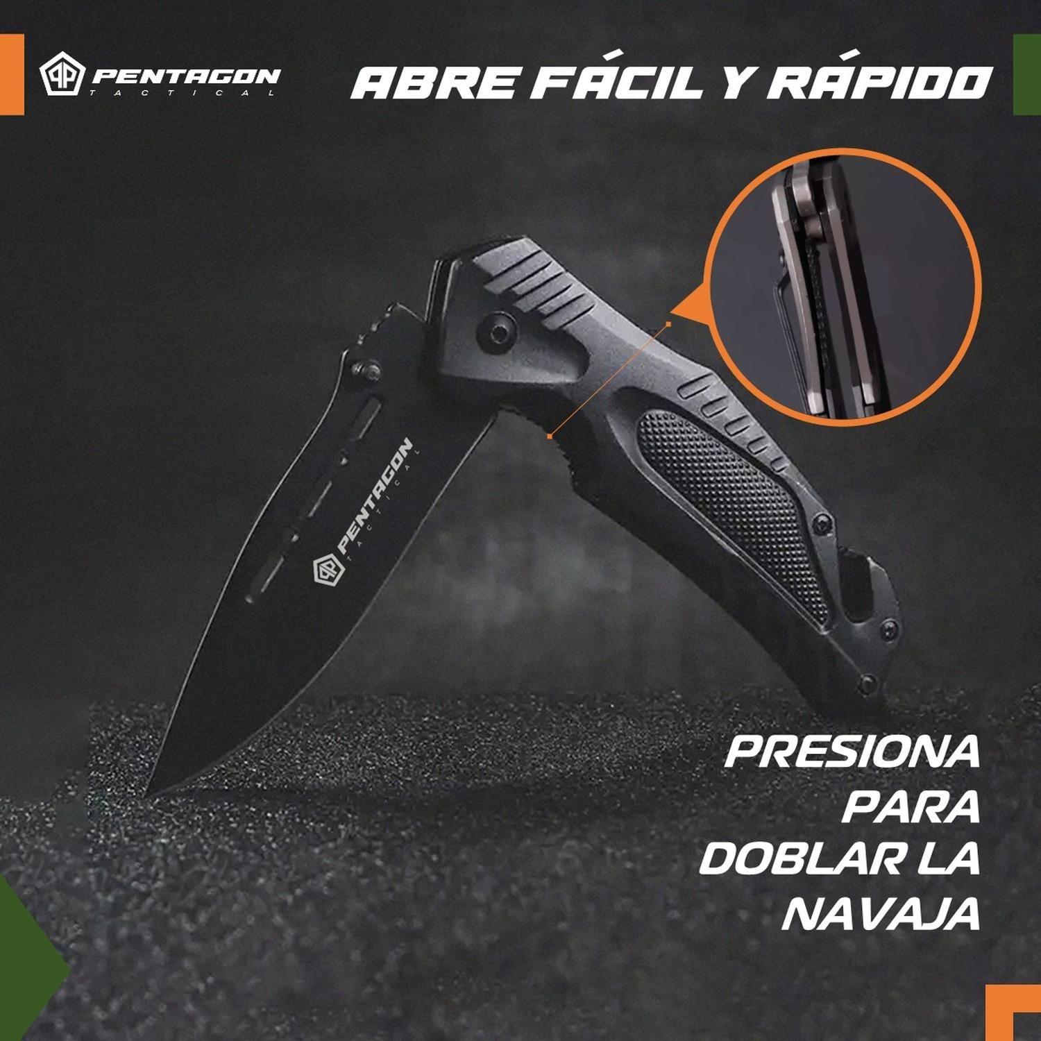 Cuchillo Tactico Navaja Pentagon Caza Supervivencia Camping Hannibal-2