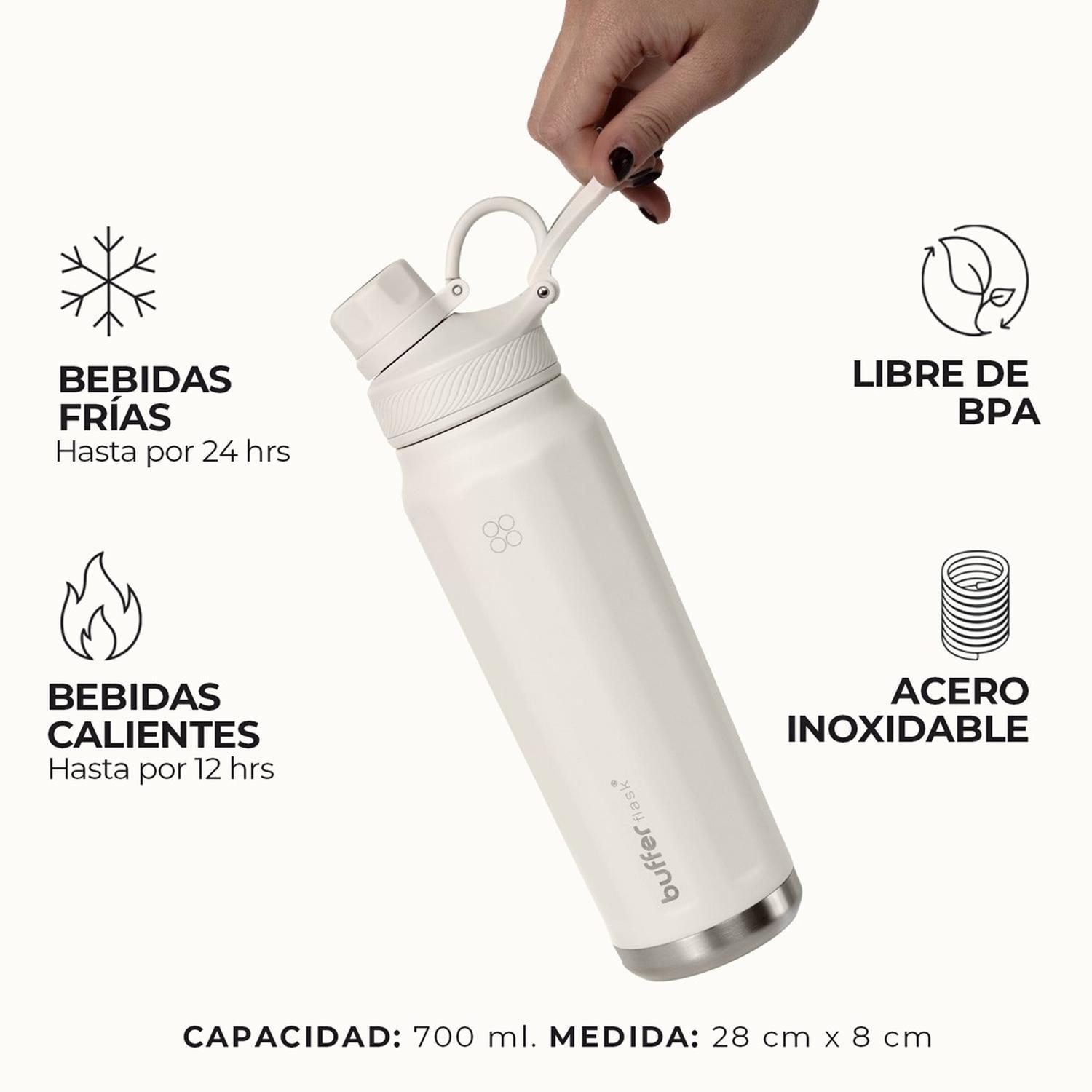 Botella Termica de Agua Acero Inoxidable 700 ml Buffer + Tapa-2