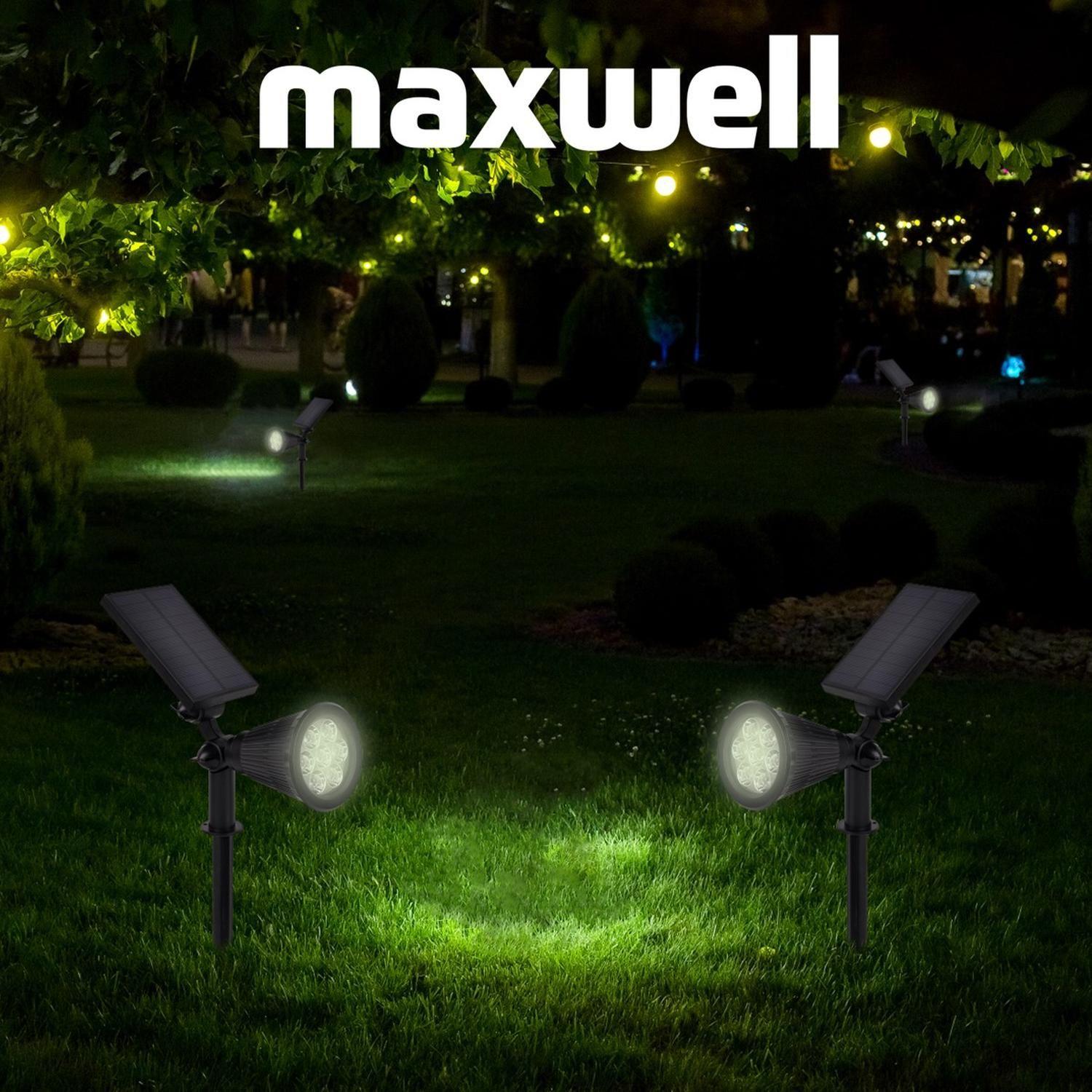 Foco Estaca Solar Jardin Led Maxwell Impermeable Luz RGB-8