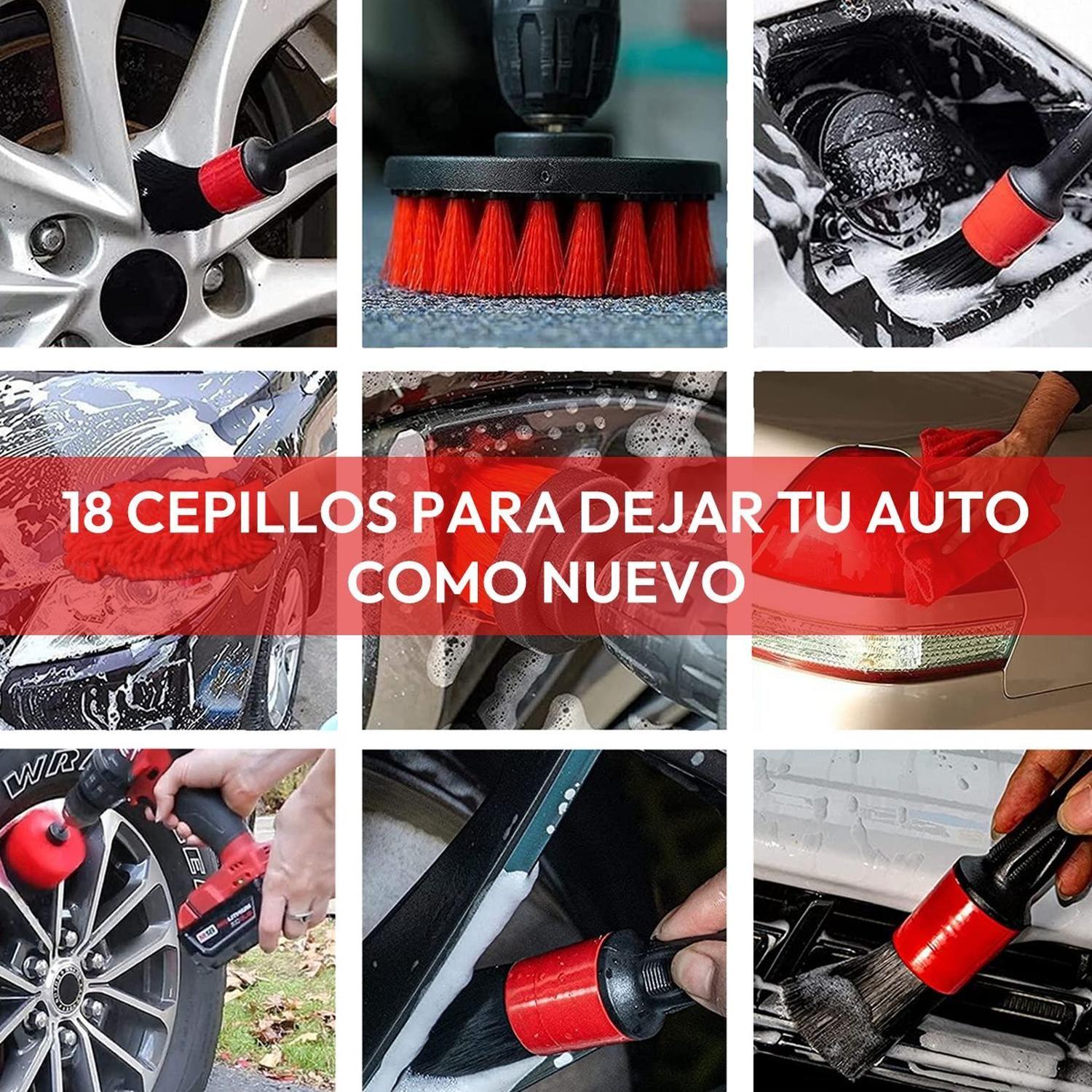 Limpieza de Auto Kit GrandPrix 18 piezas Interior y Exterior-1