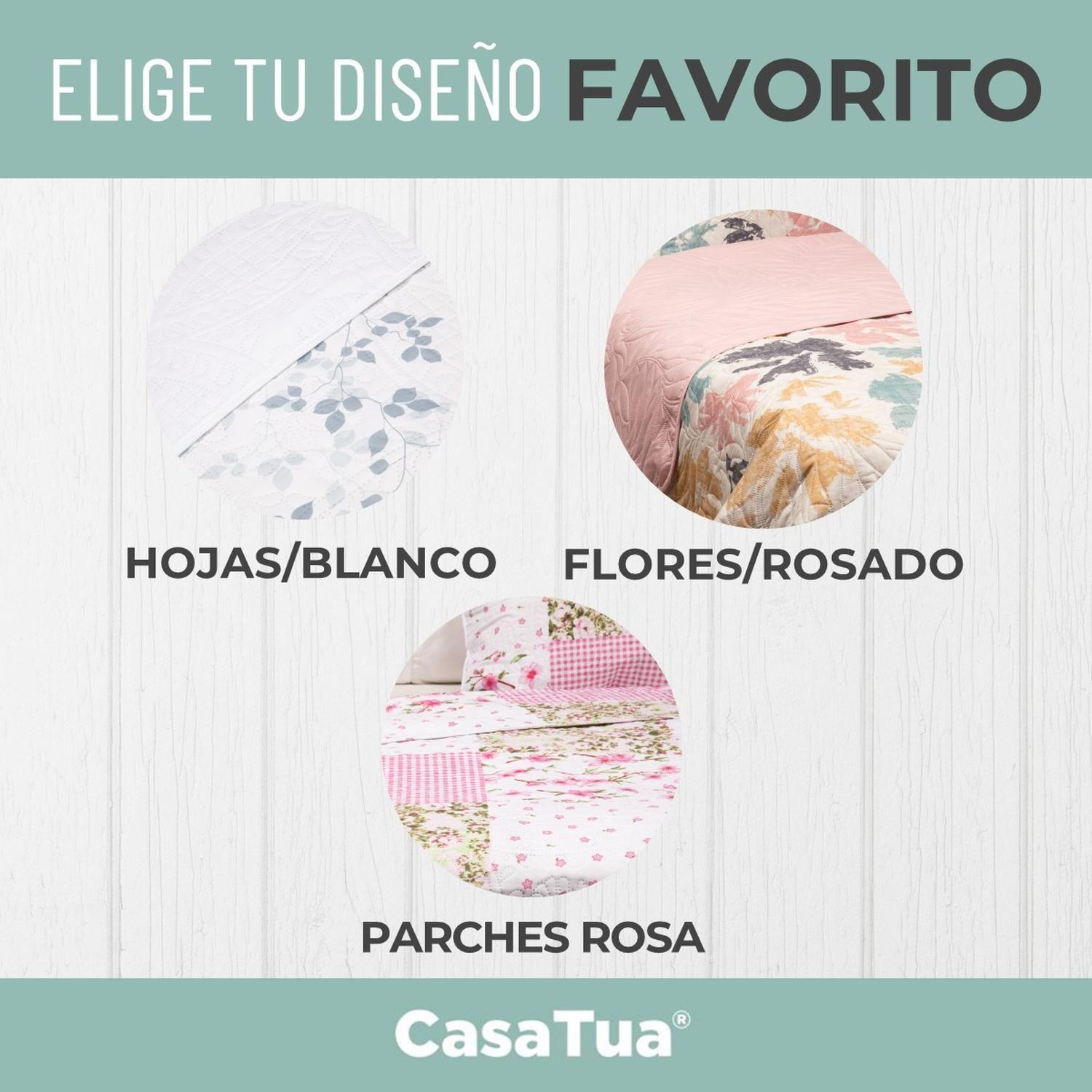 Cubrecama Cobertor Quilt Reversible Estampado-2