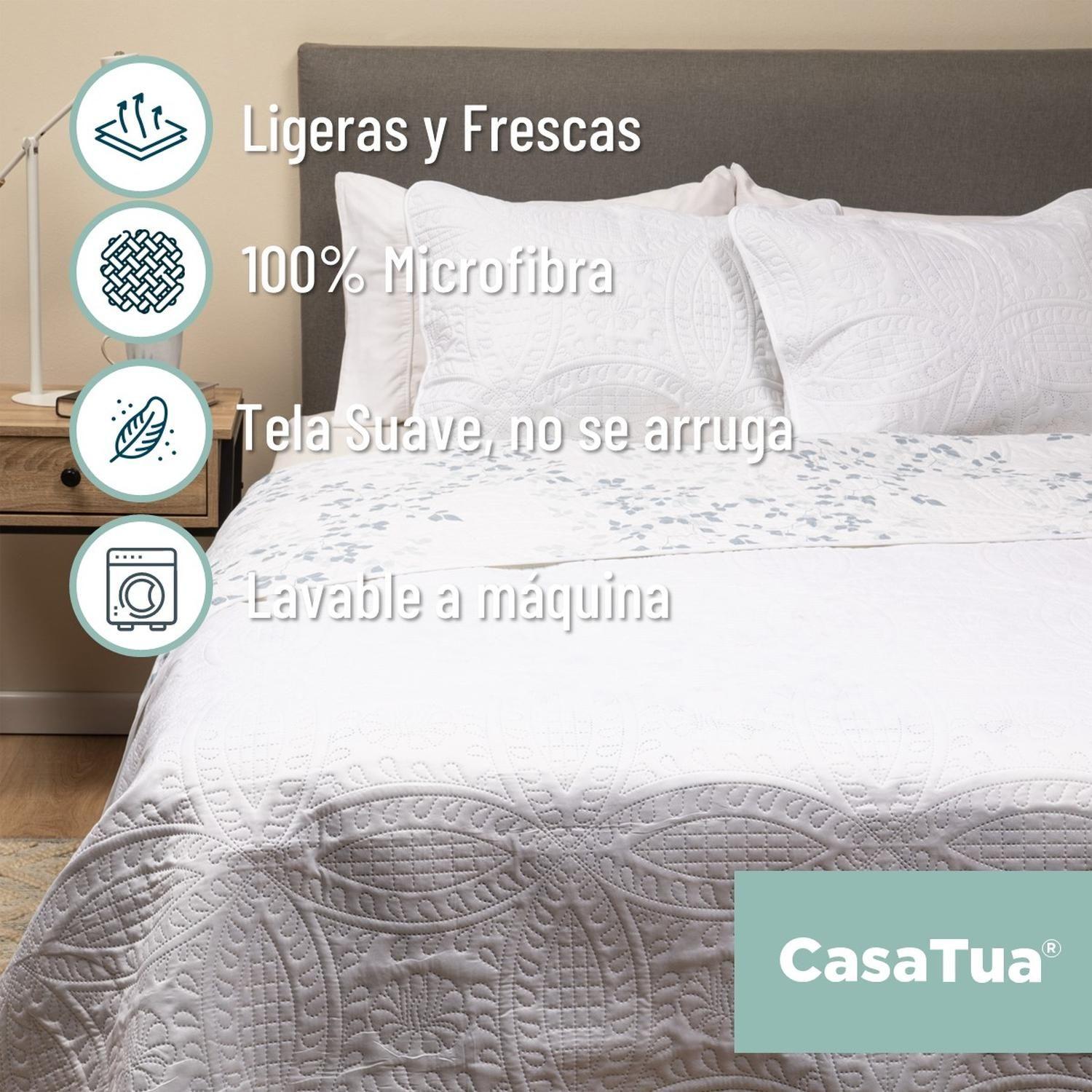 Cubrecama Cobertor Quilt Reversible Estampado-8